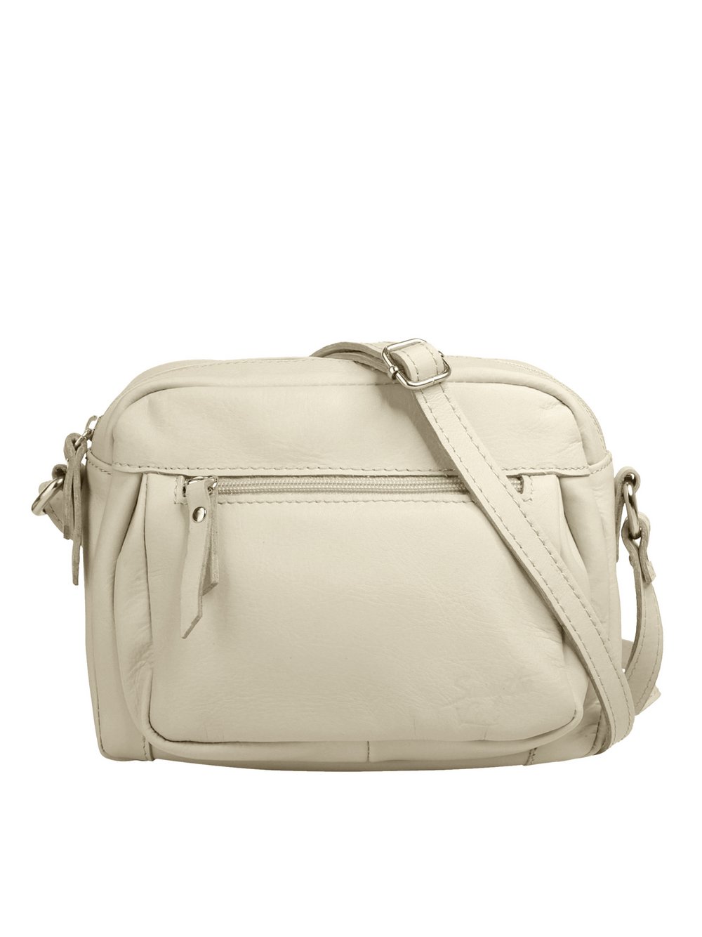 Thumbnail - Samantha Look Umhängetasche Damen Leder weiß, ONE SIZE