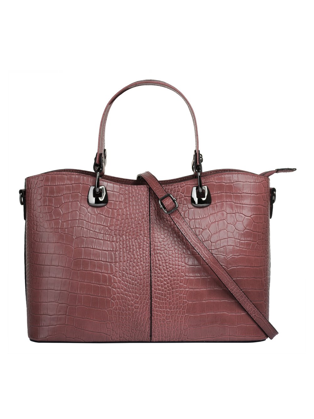 Thumbnail - Cluty Handtasche Damen Leder rosa, ONE SIZE