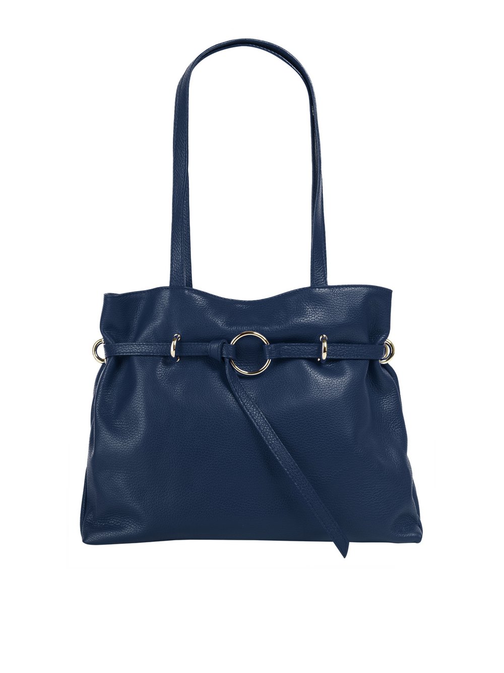 Samantha Look Handtasche Damen Leder blau, ONE SIZE