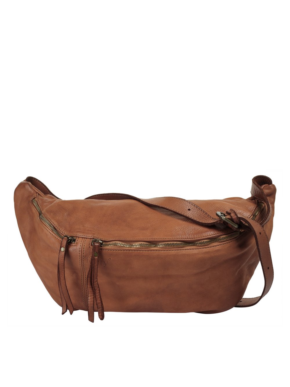 Thumbnail - forty° Crossover Bag Damen Leder braun, ONE SIZE