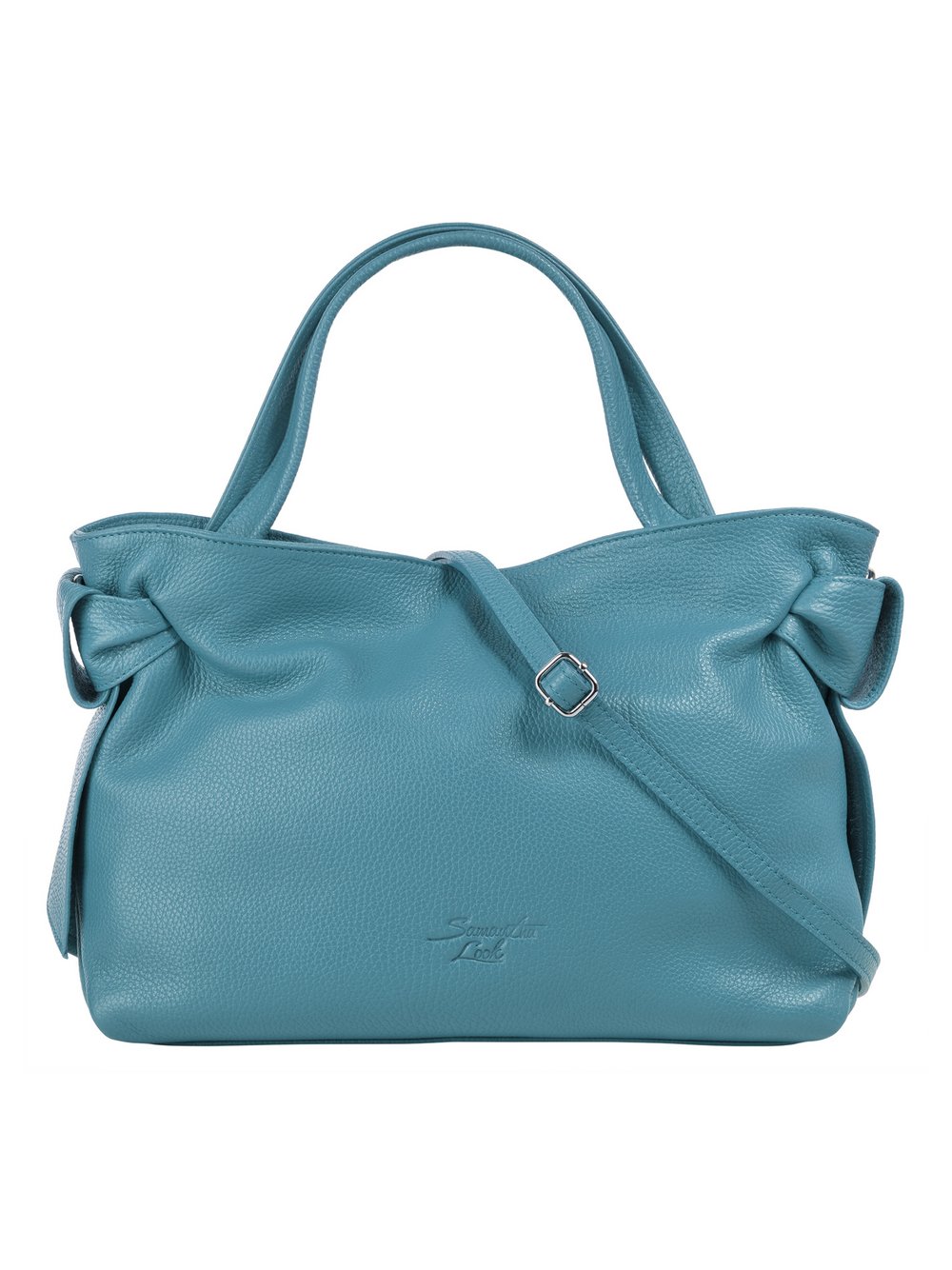 Thumbnail - Samantha Look Handtasche Damen Leder blau, ONE SIZE