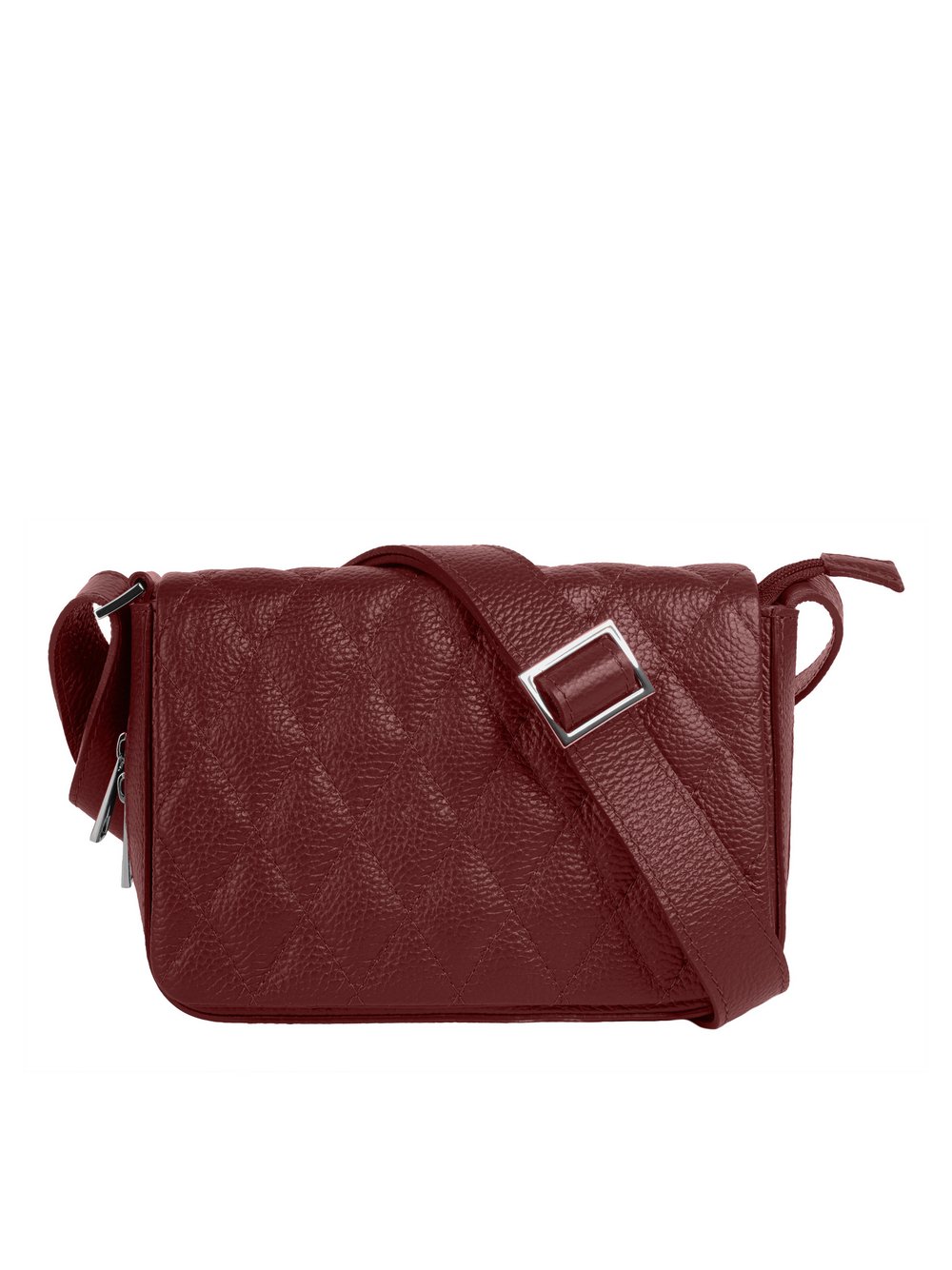Thumbnail - Cluty Umhängetasche Damen Leder rot, ONE SIZE