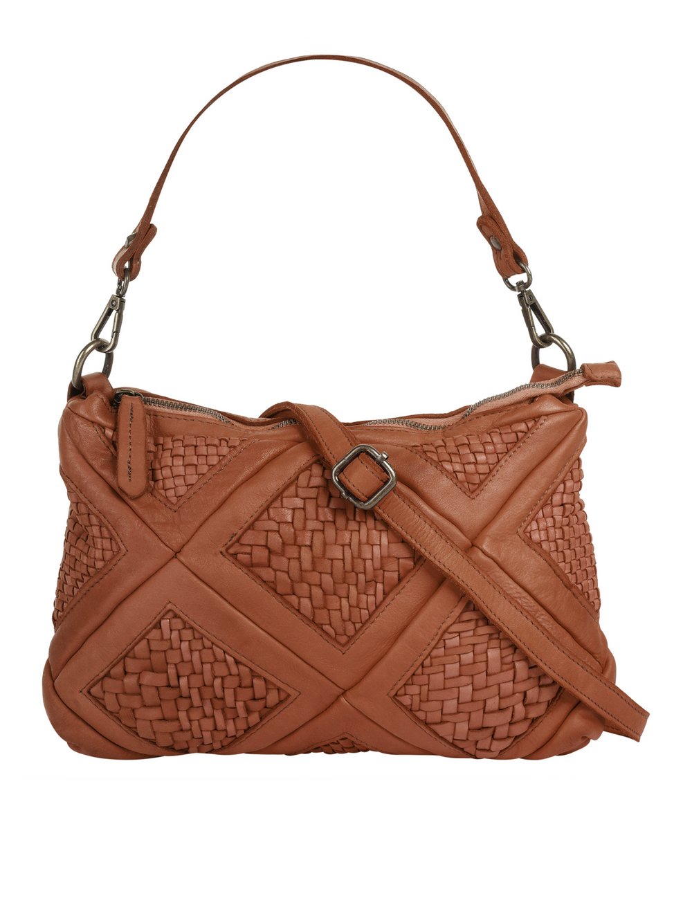 Thumbnail - Samantha Look Umhängetasche Damen Leder braun gemustert, ONE SIZE