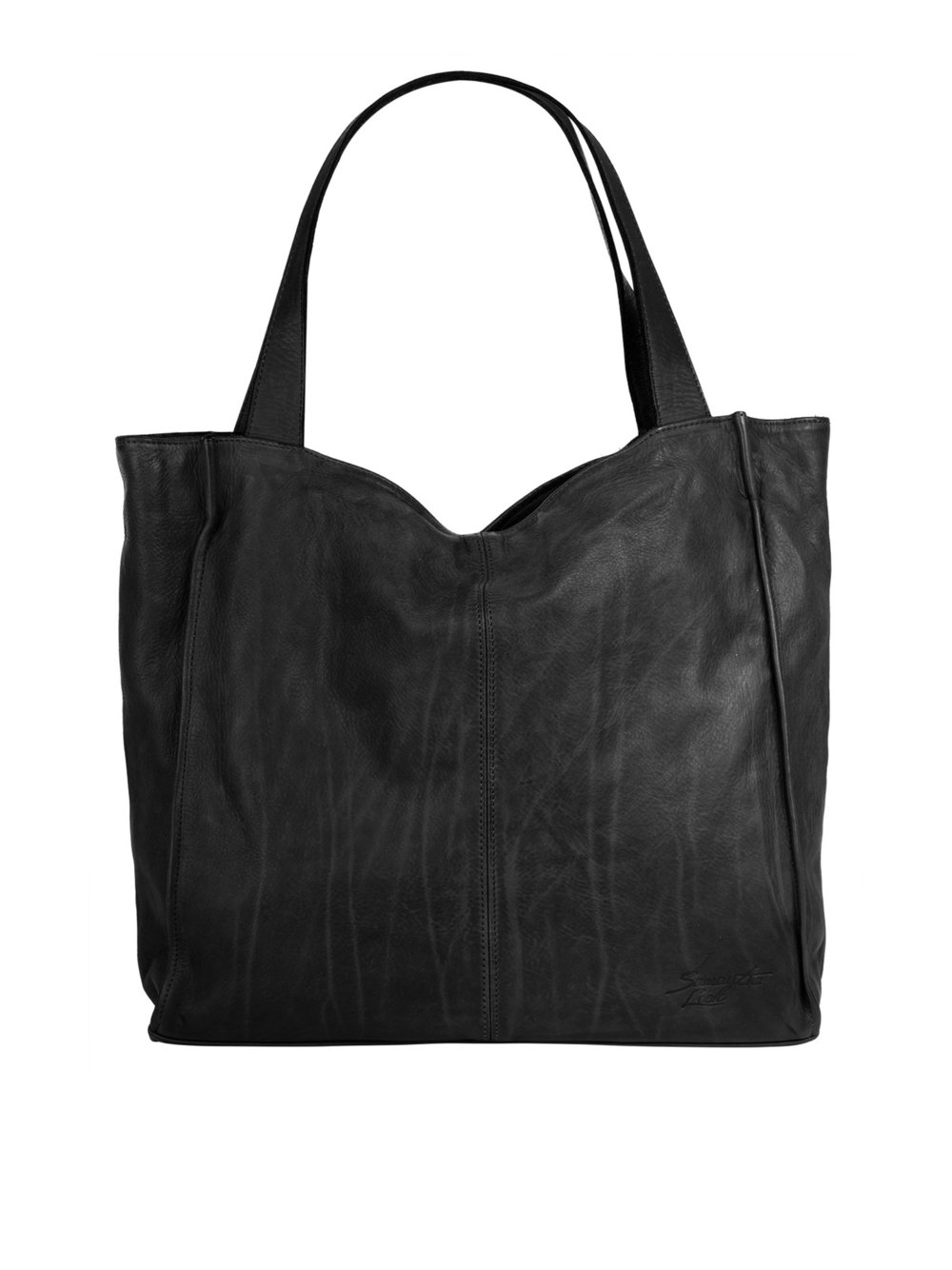 Samantha Look Shopper Damen Leder schwarz, ONE SIZE