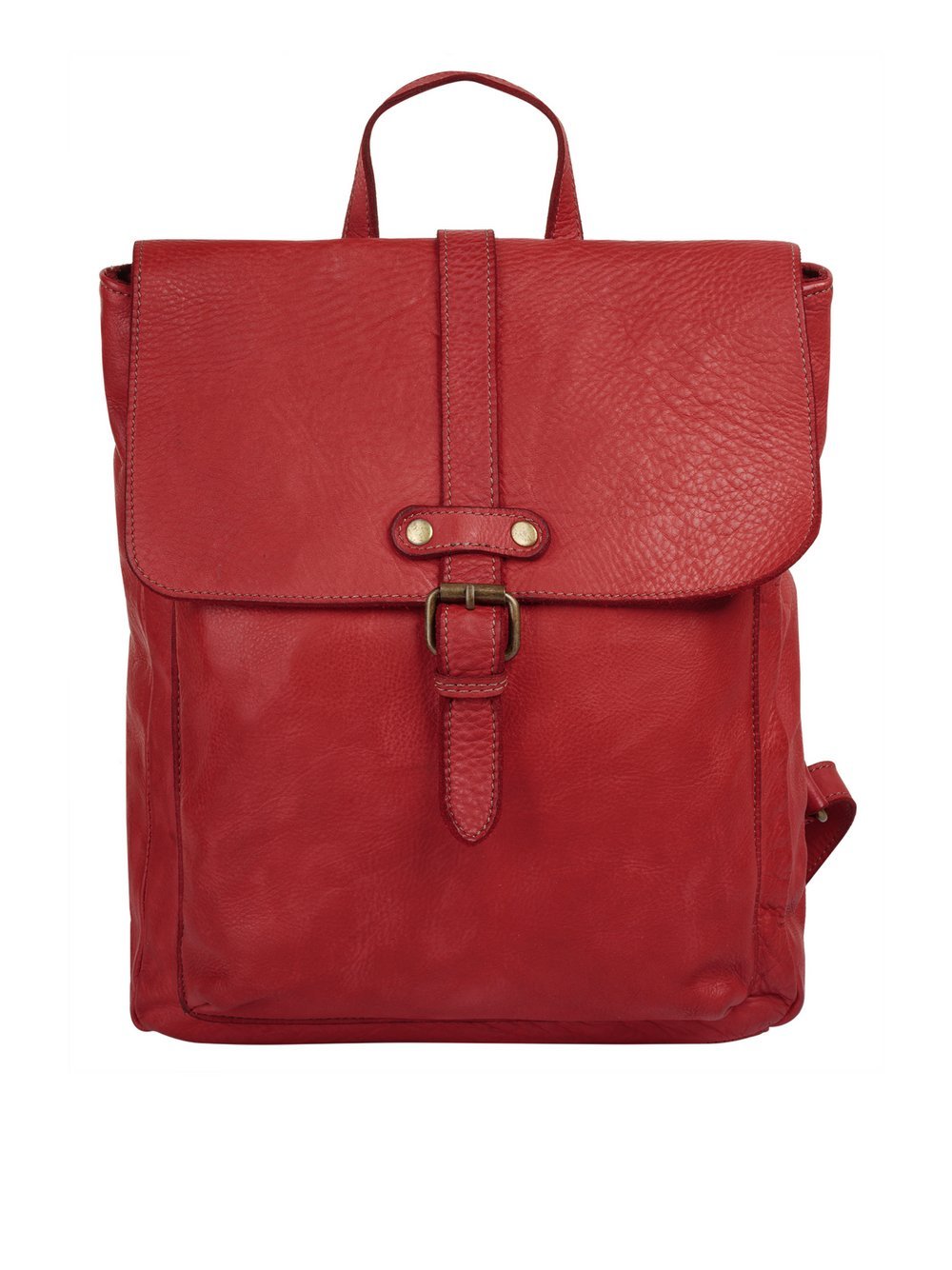 Samantha Look Rucksack Damen Leder rot, ONE SIZE