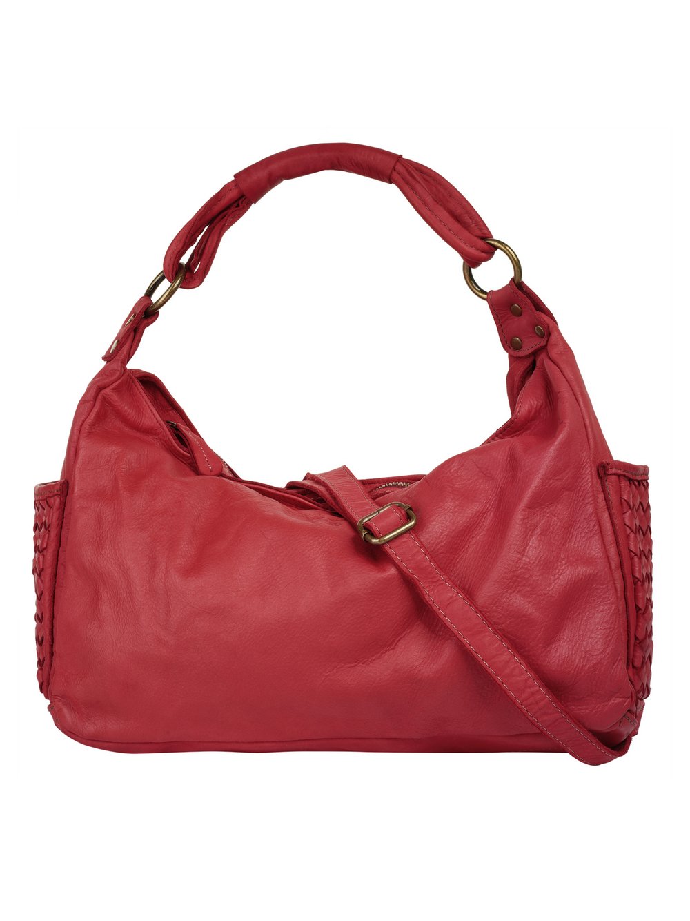 Thumbnail - Samantha Look Handtasche Damen Leder rot, ONE SIZE