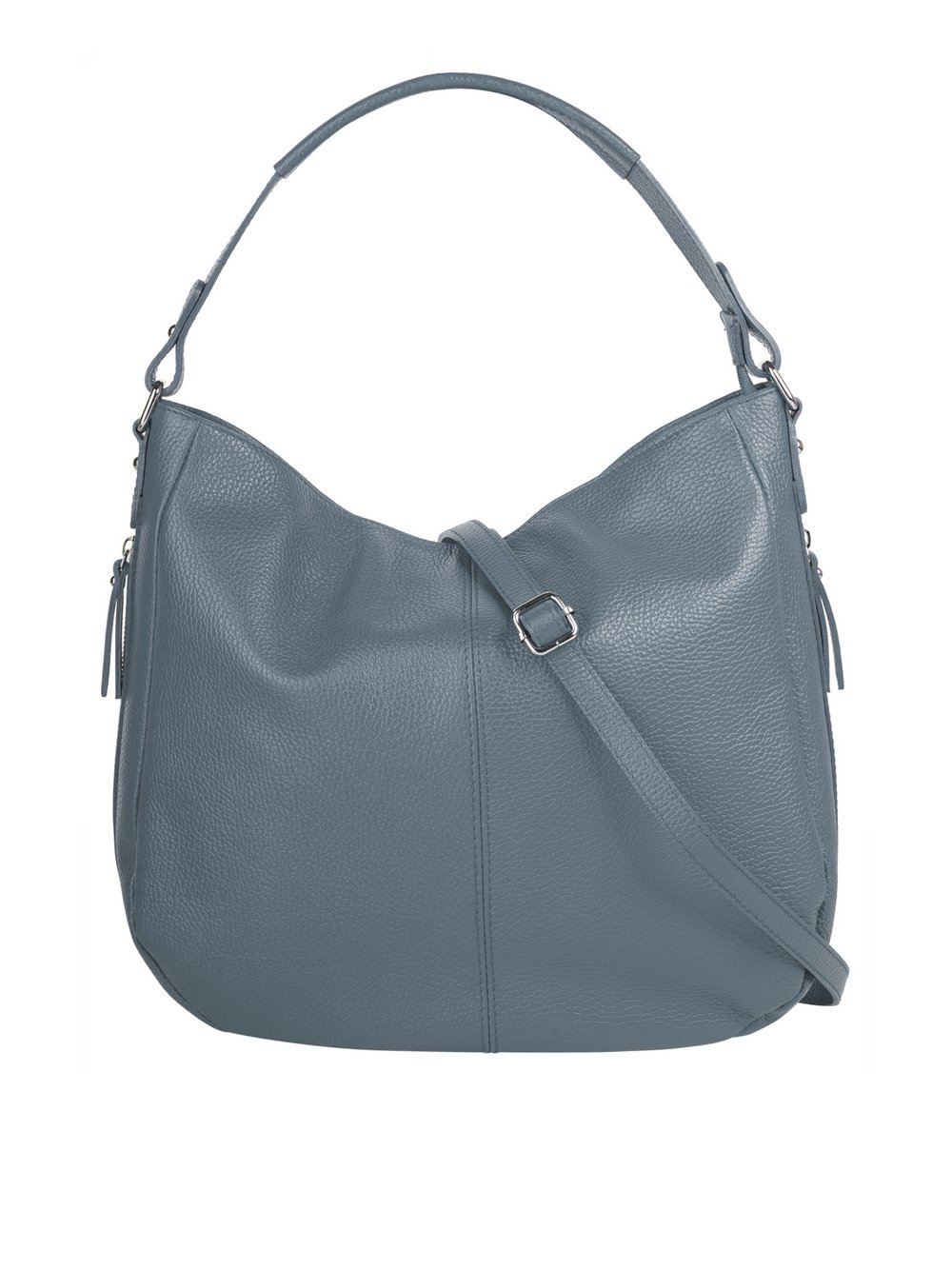 Thumbnail - Cluty Shopper Damen Leder blau, ONE SIZE