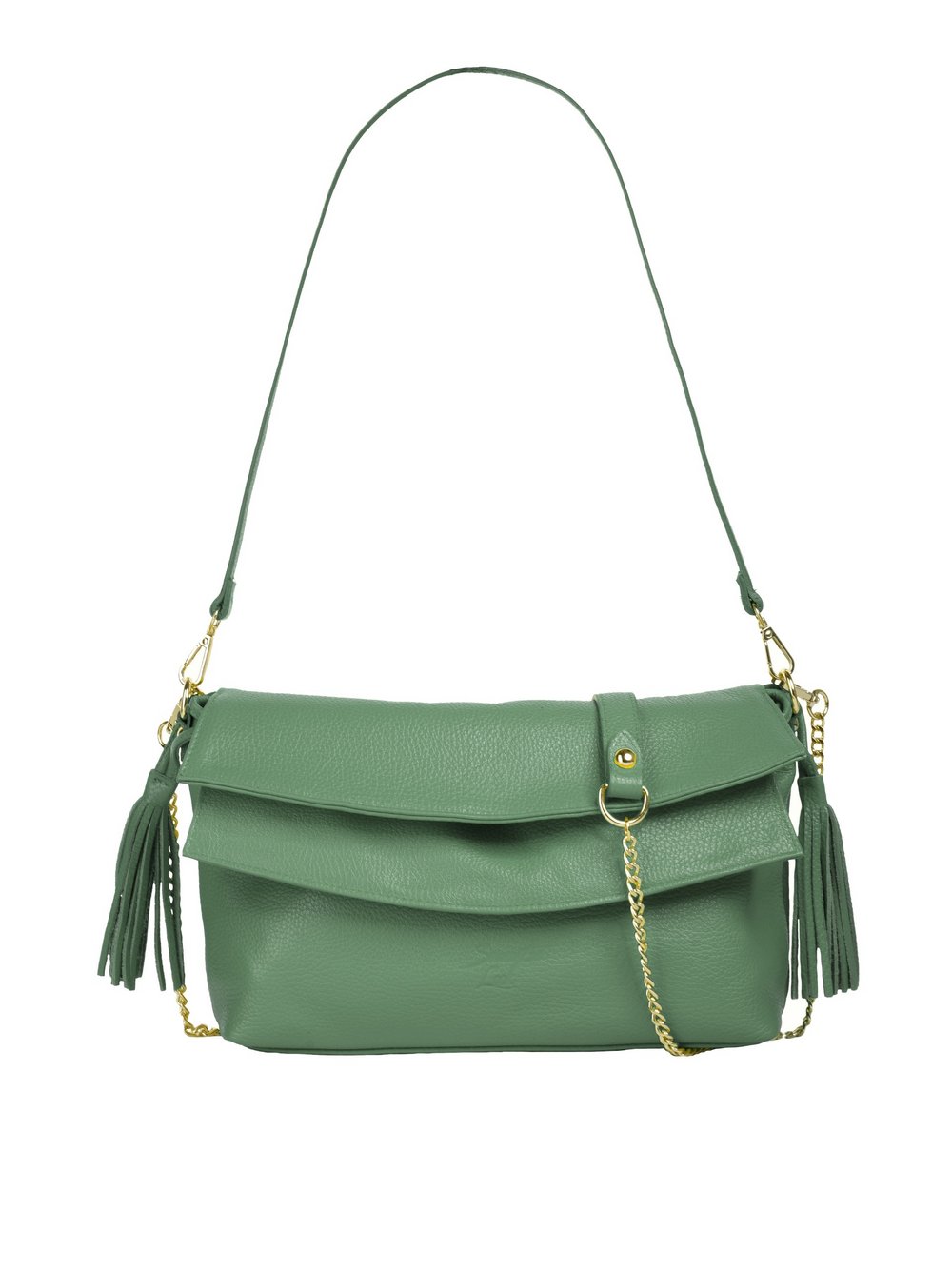 Samantha Look Umhängetasche Damen Leder grün, ONE SIZE