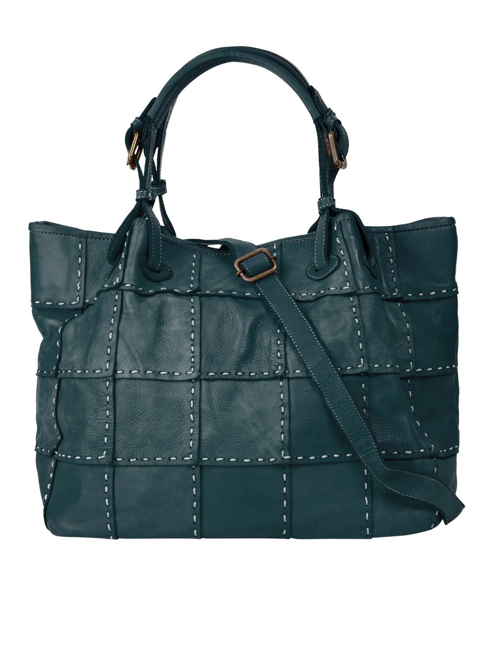 Thumbnail - Samantha Look Shopper Damen Leder blau, ONE SIZE