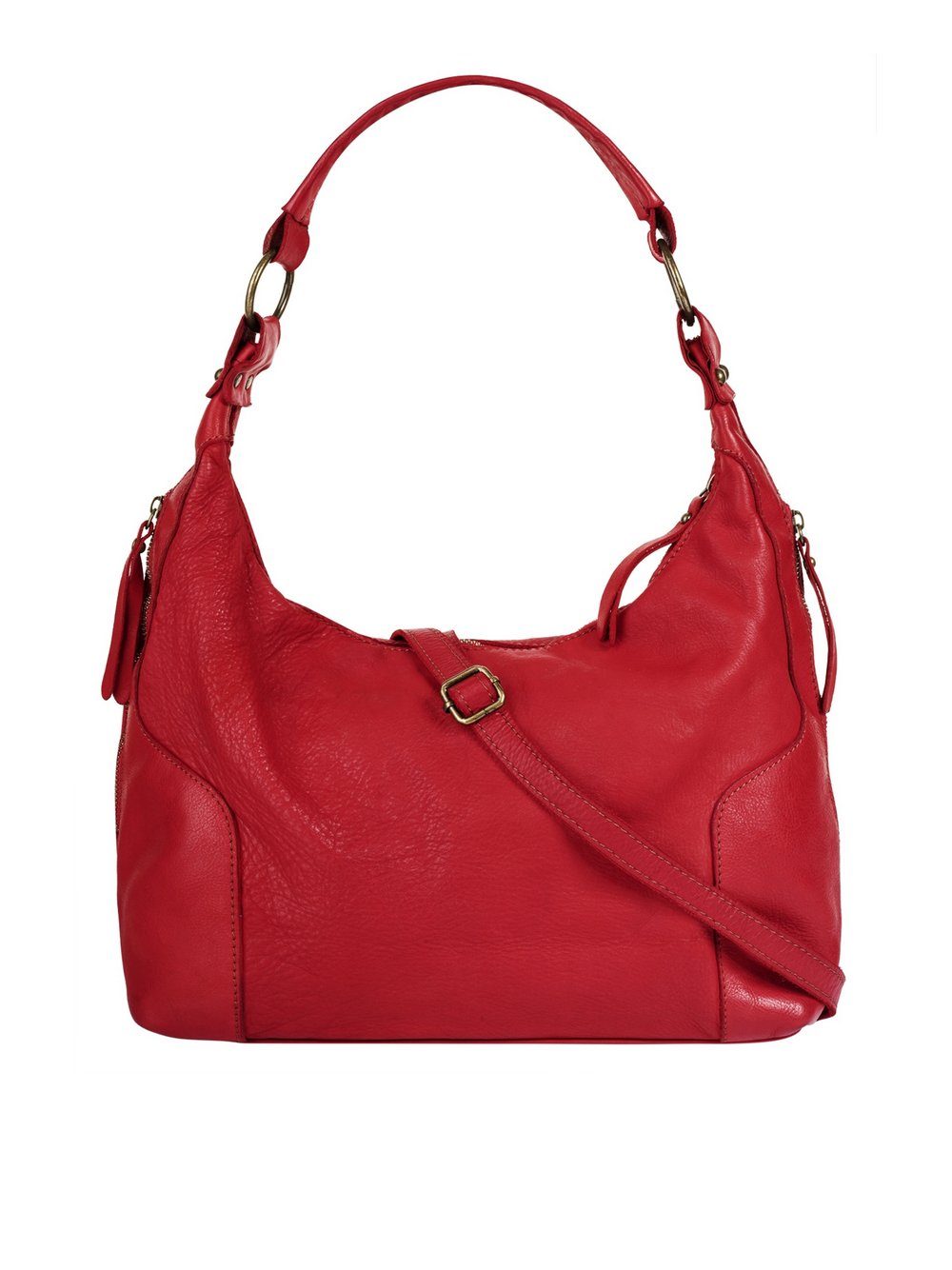 Samantha Look Shopper Damen Leder rot, ONE SIZE