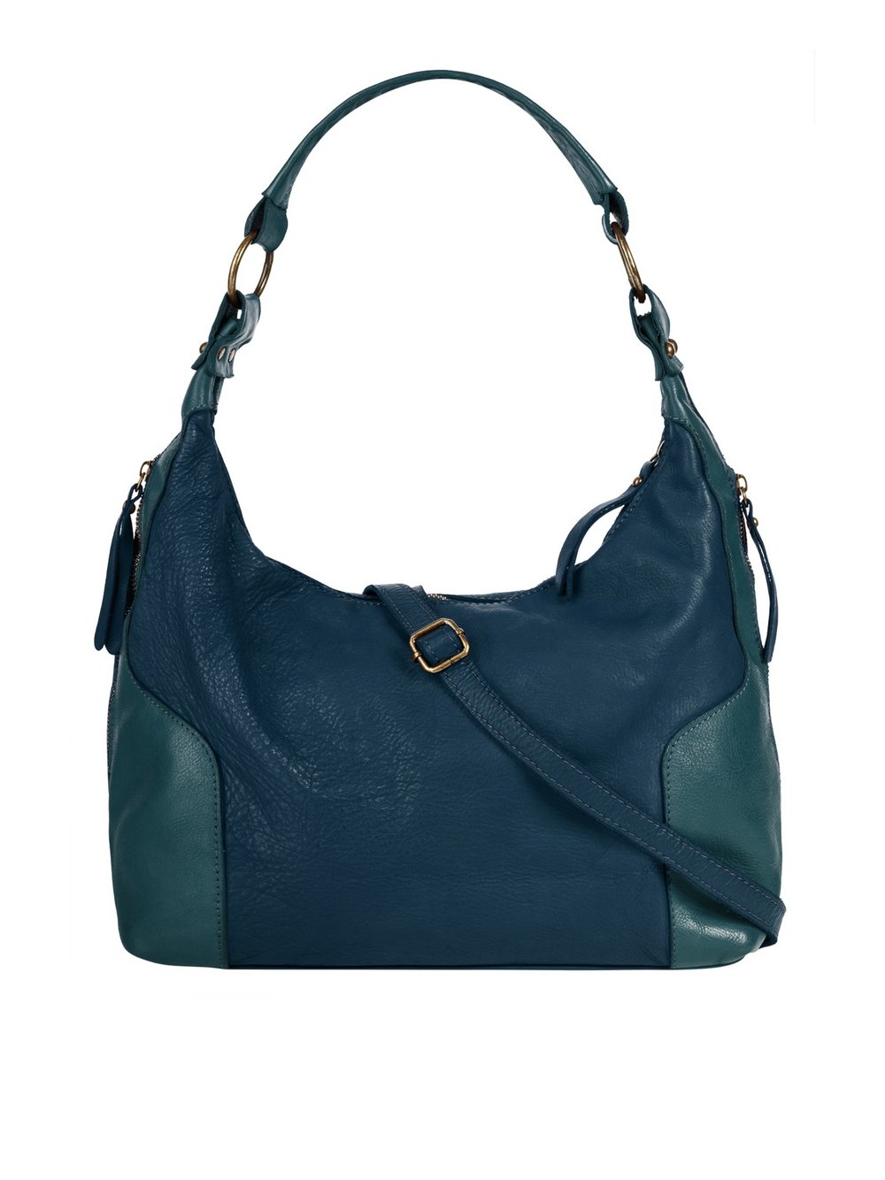 Samantha Look Shopper Damen Leder blau, ONE SIZE