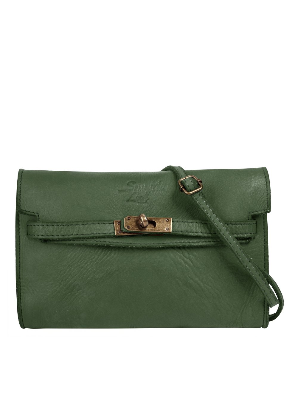 Samantha Look Umhängetasche Damen Leder grün, ONE SIZE