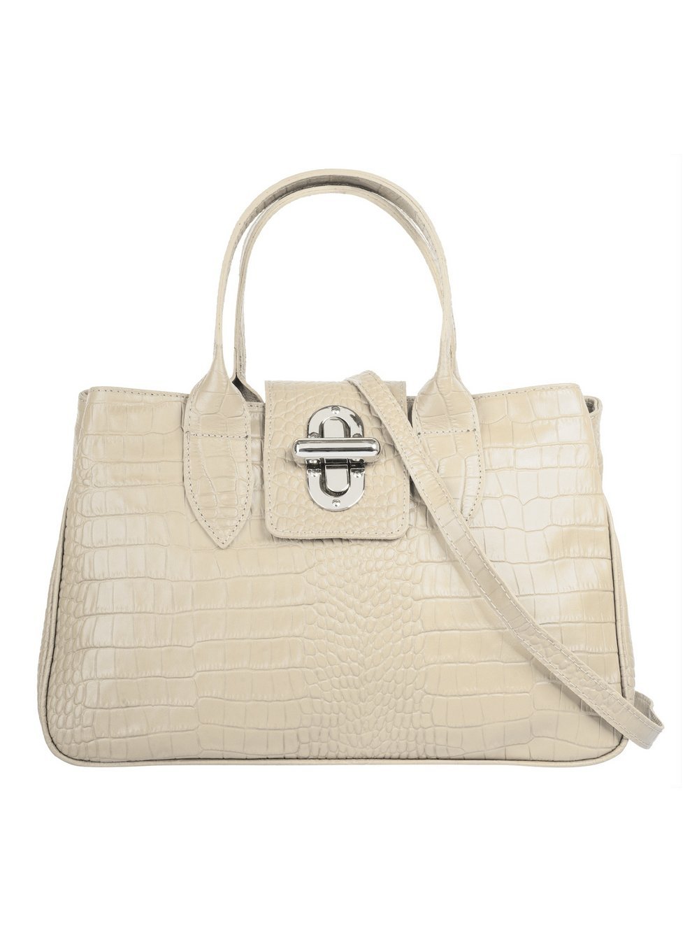 Thumbnail - Cluty Handtasche Damen Leder braun, ONE SIZE