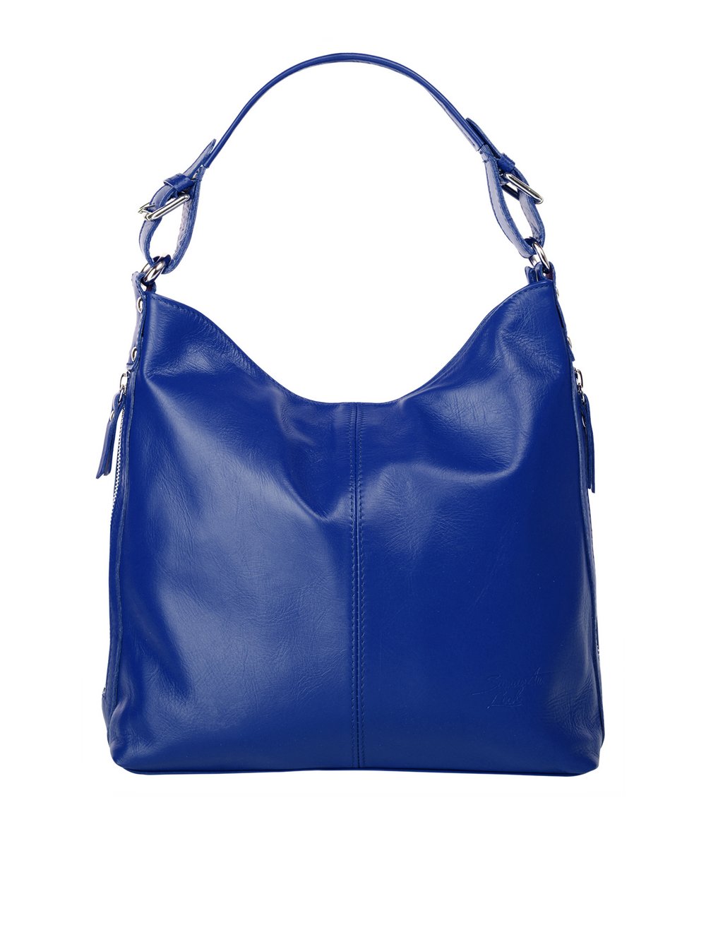 Samantha Look Handtasche Damen Leder blau, ONE SIZE