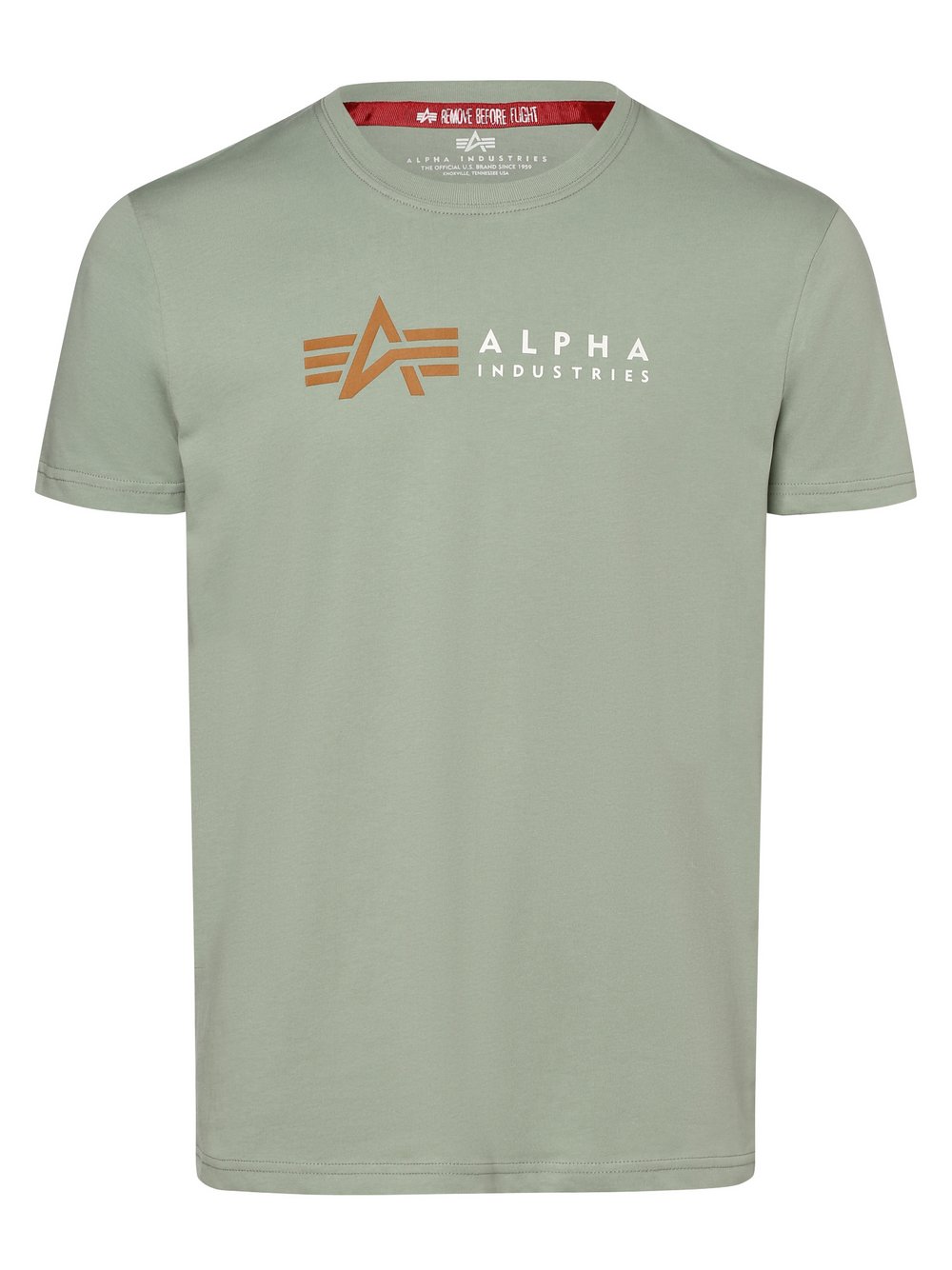 Alpha Industries T-Shirt Herren Baumwolle grün bedruckt, L