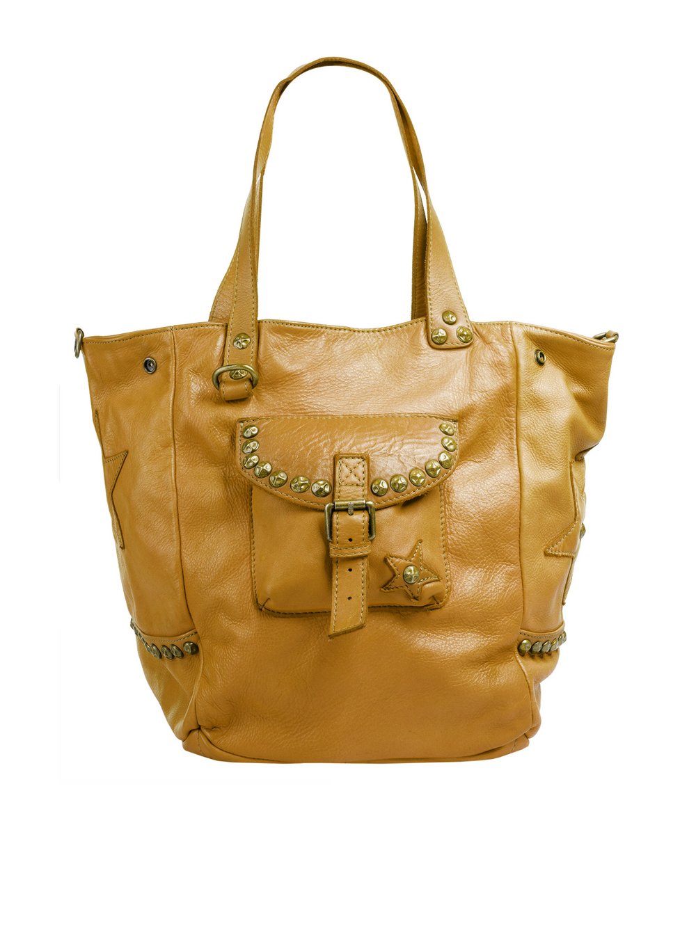 Thumbnail - Samantha Look Shopper Damen Leder gelb, ONE SIZE