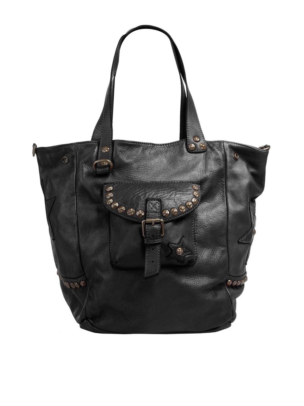 Thumbnail - Samantha Look Shopper Damen Leder schwarz, ONE SIZE