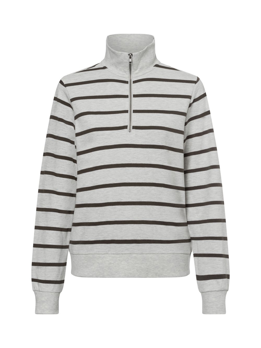 Marie Lund Sweatshirt Damen Baumwolle grau gestreift, XS