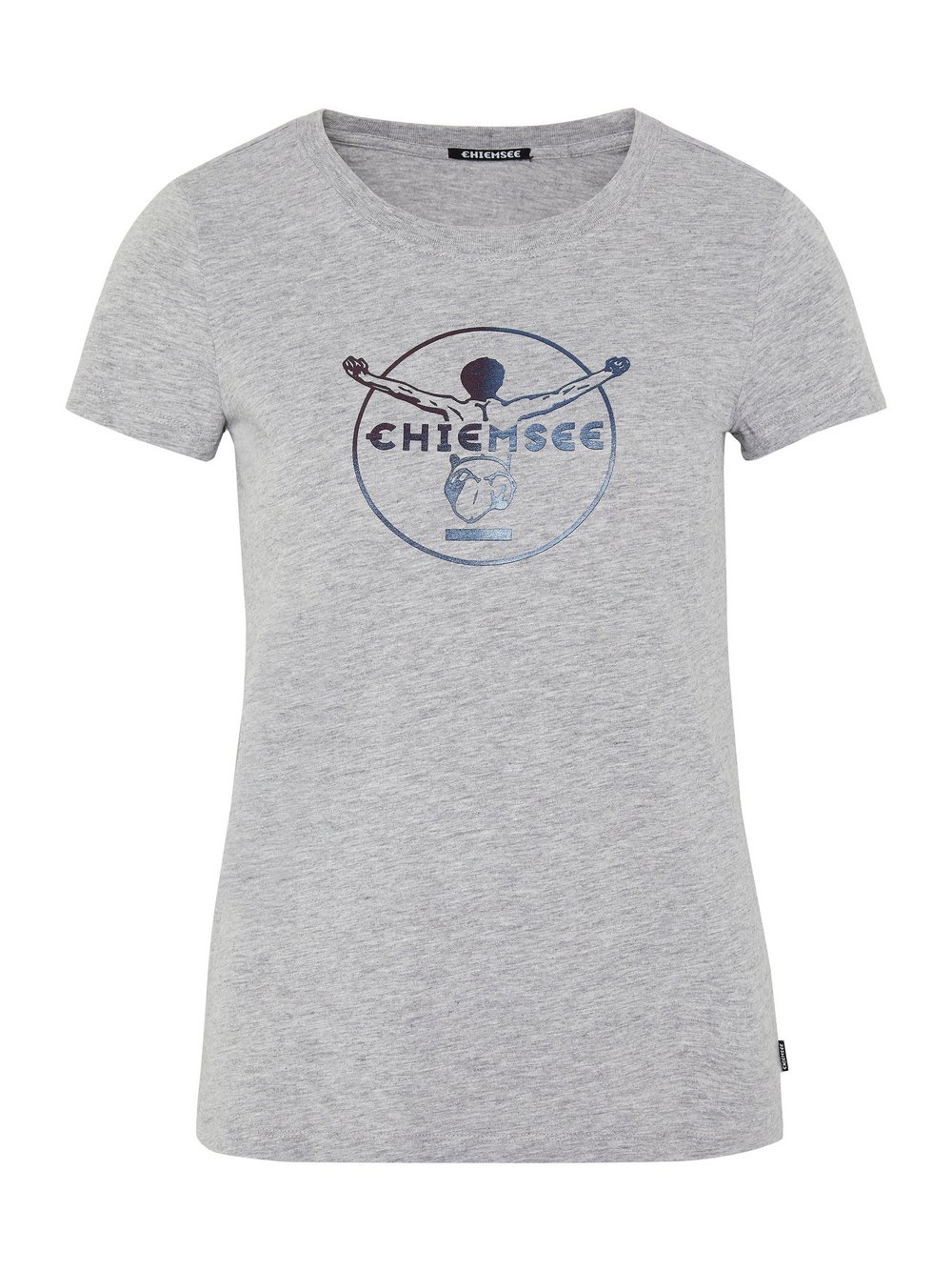 Chiemsee T-Shirt Damen Baumwolle grau bedruckt, S