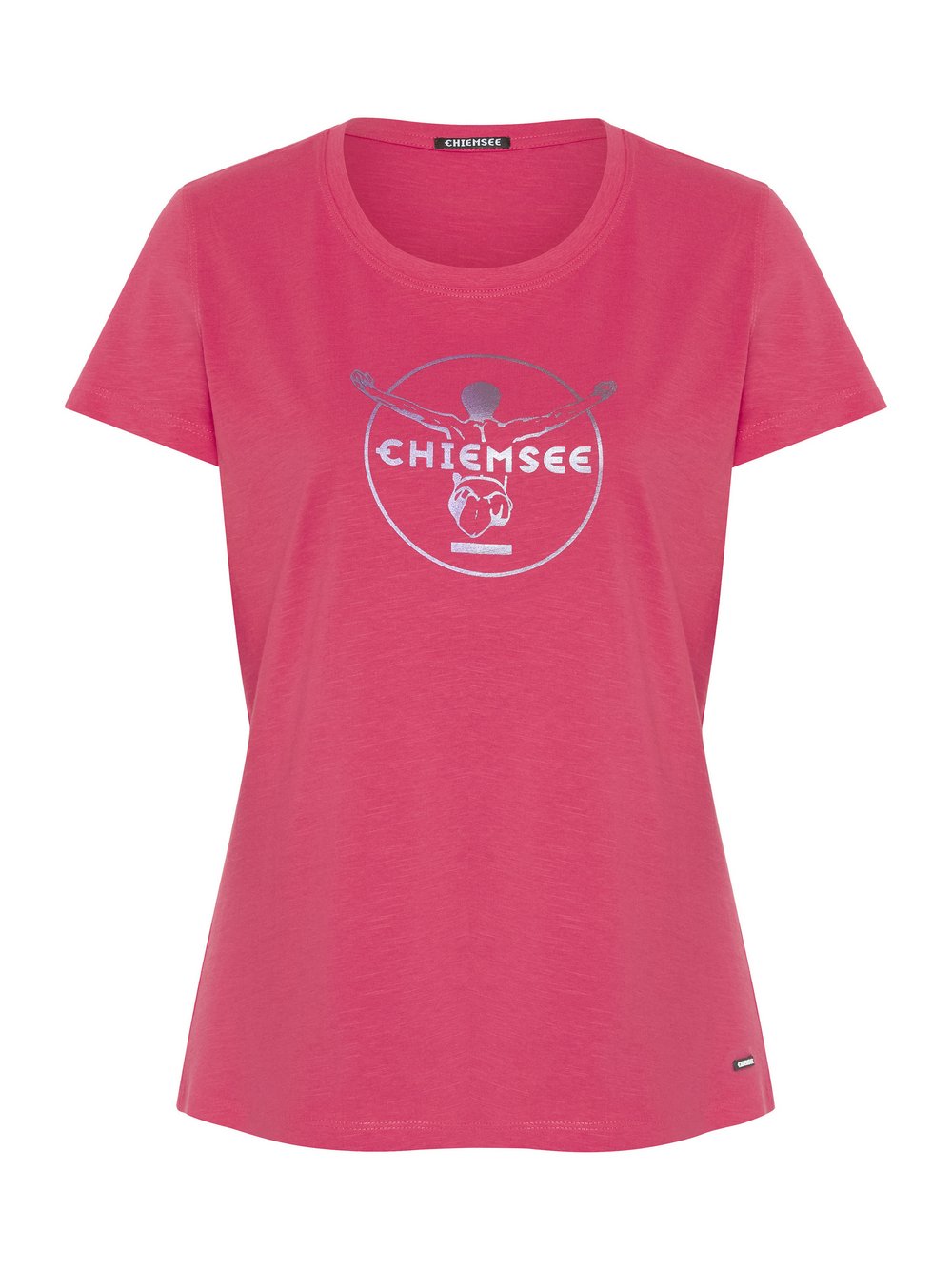 Chiemsee T-Shirt Damen Baumwolle pink bedruckt, L