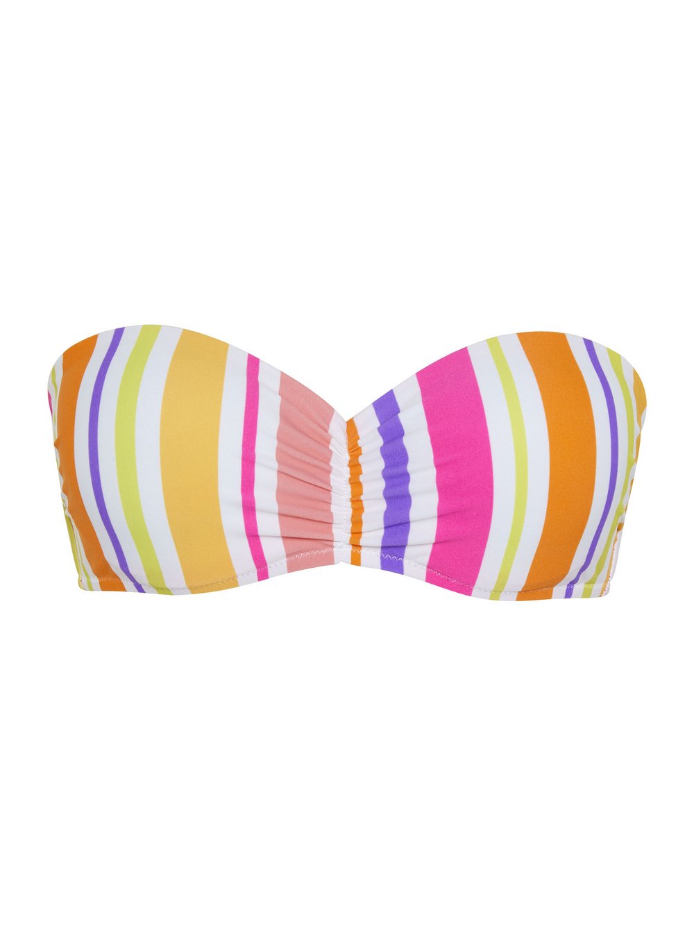 Chiemsee Bandeau Bikini Oberteil Damen Polyamid weiß gemustert, 46A