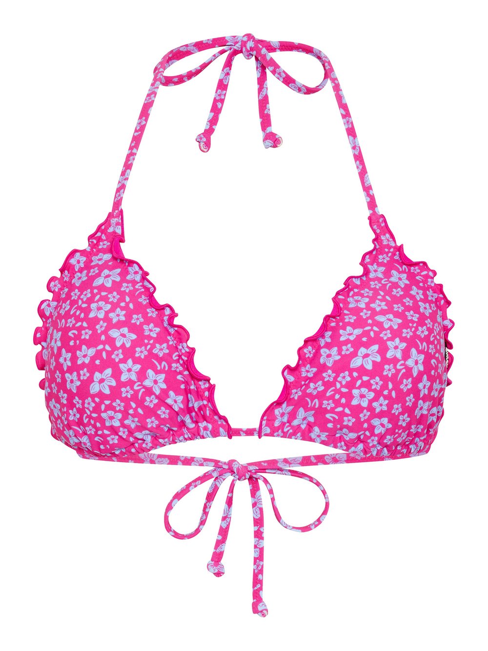 Chiemsee Gemustertes Triangel-Bikini-Top Damen Polyamid pink gemustert, 42A