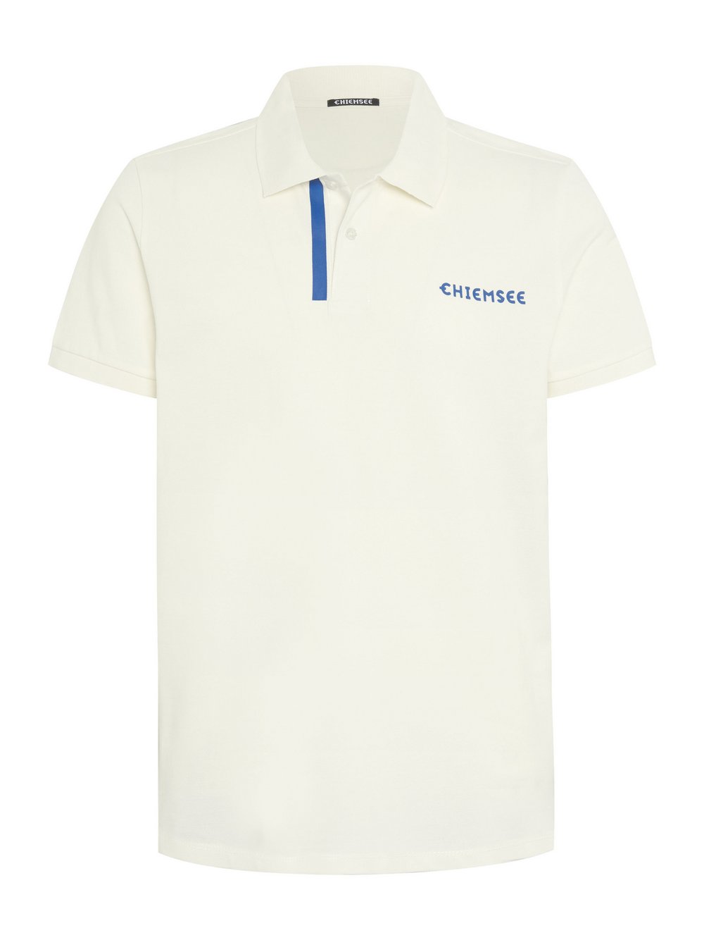 Chiemsee Poloshirt Herren Baumwolle weiß bedruckt, S