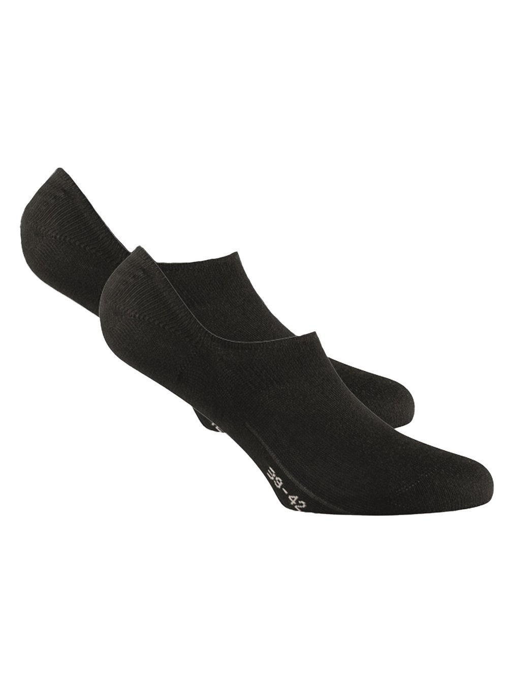 Rohner Socken 2er Pack Damen Baumwolle schwarz, 43-46