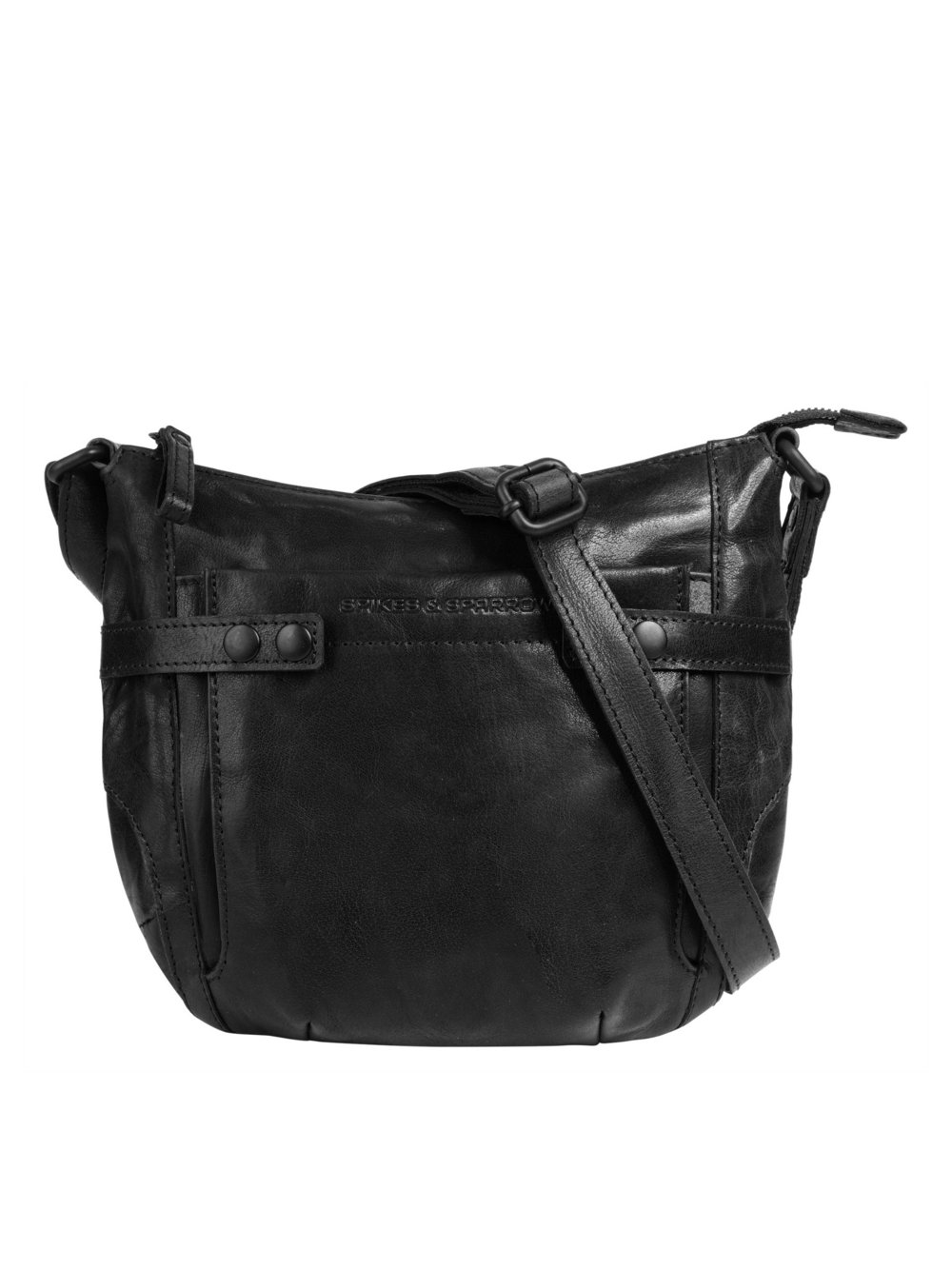 Thumbnail - Spikes & Sparrow Umhängetasche Damen Leder schwarz, ONE SIZE