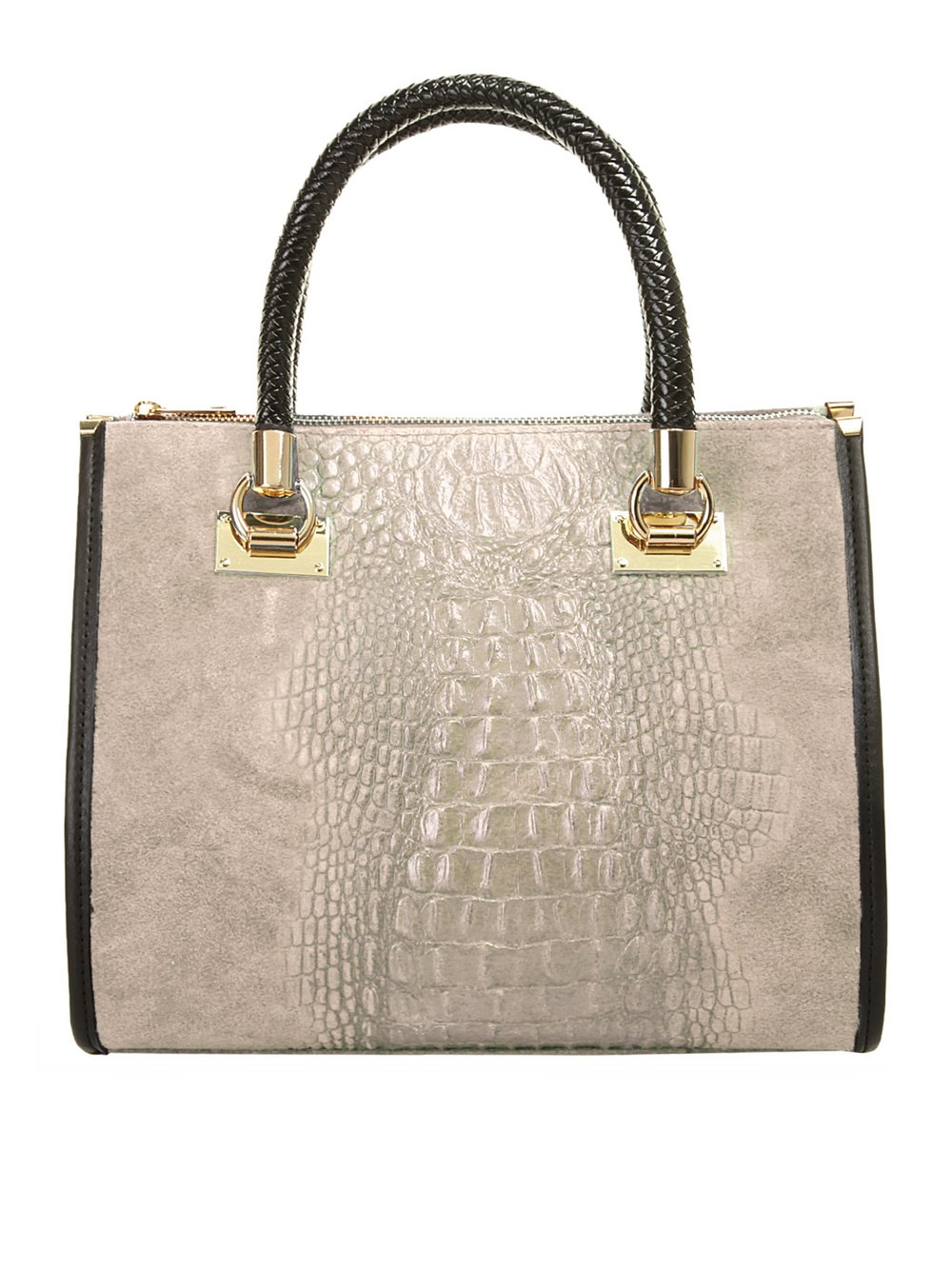 Cluty Handtasche Damen Leder rosa, ONE SIZE