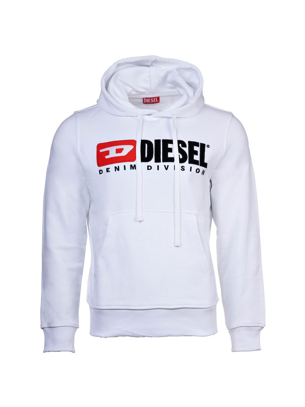 Diesel Sweatshirt Herren Baumwolle weiß gemustert, XXL