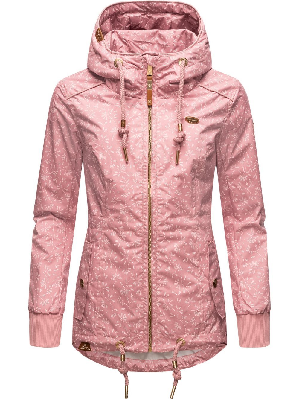 Ragwear Übergangsjacke Damen rosa gemustert, S