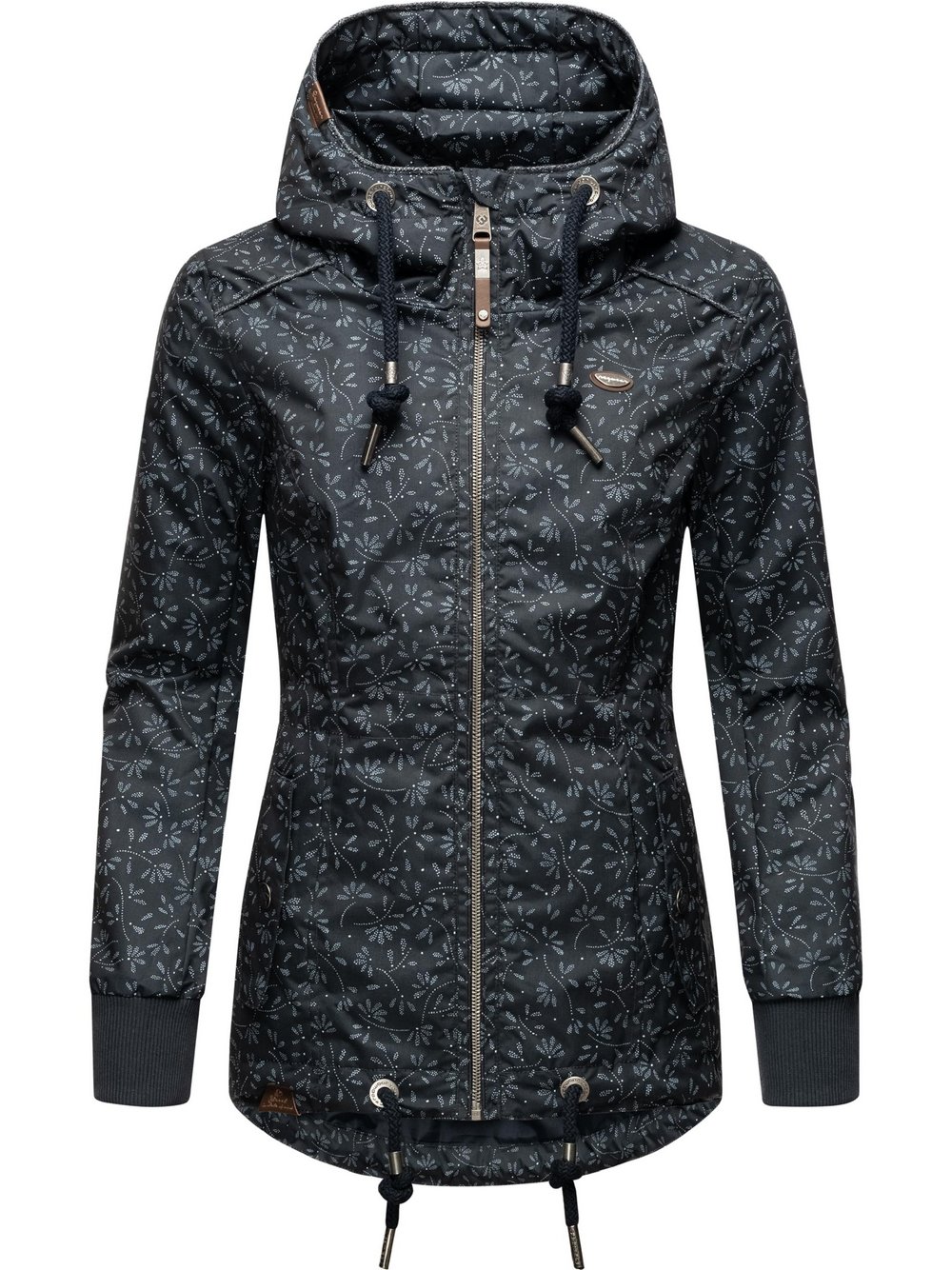 Ragwear Übergangsjacke Damen blau gemustert, XS