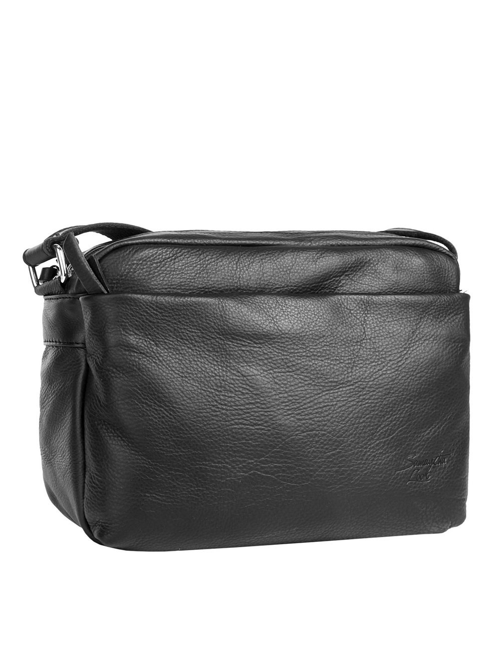 Thumbnail - Samantha Look Umhängetasche Damen Leder schwarz, ONE SIZE