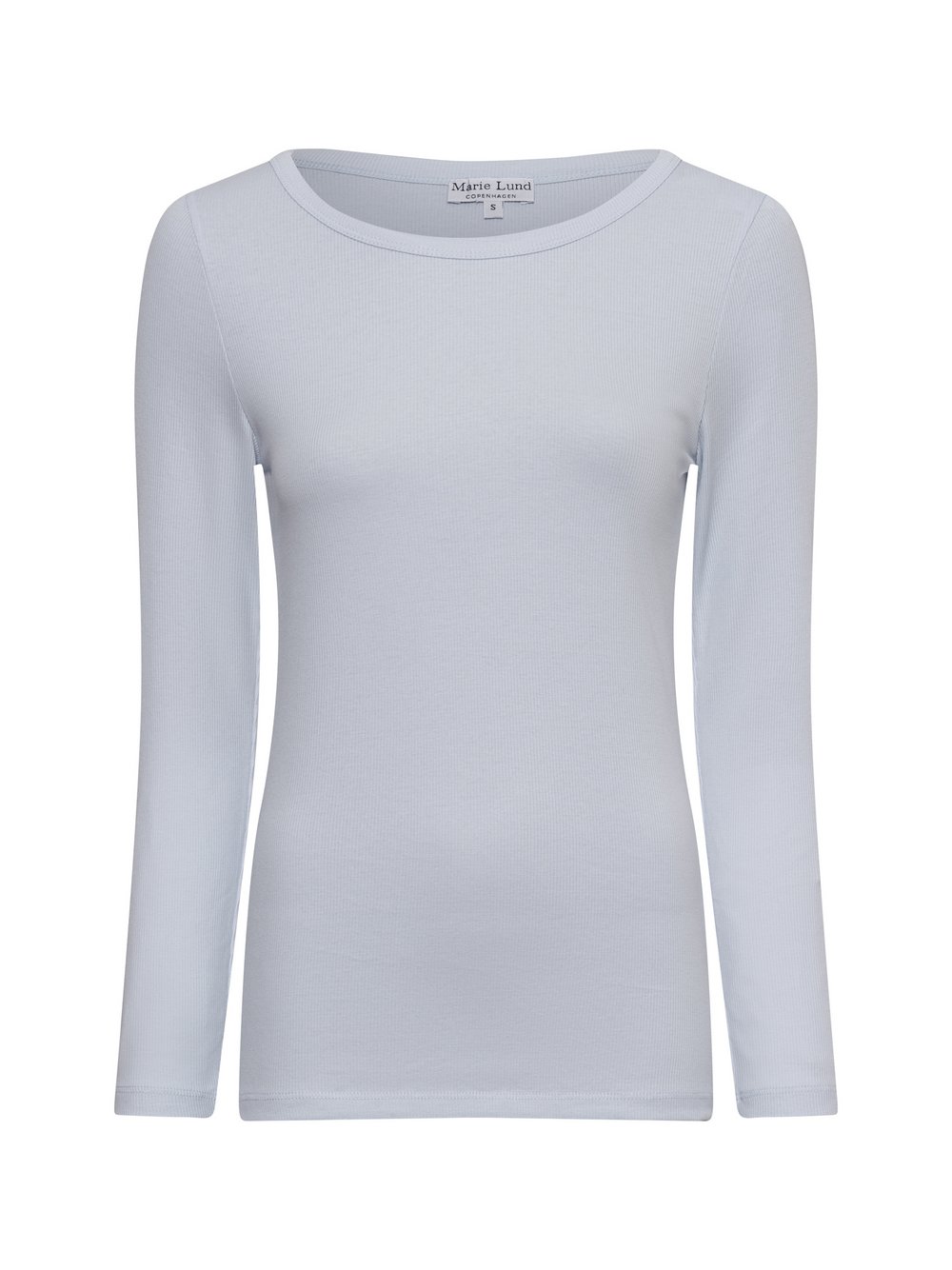 Marie Lund Langarmshirt Damen Baumwolle blau, L