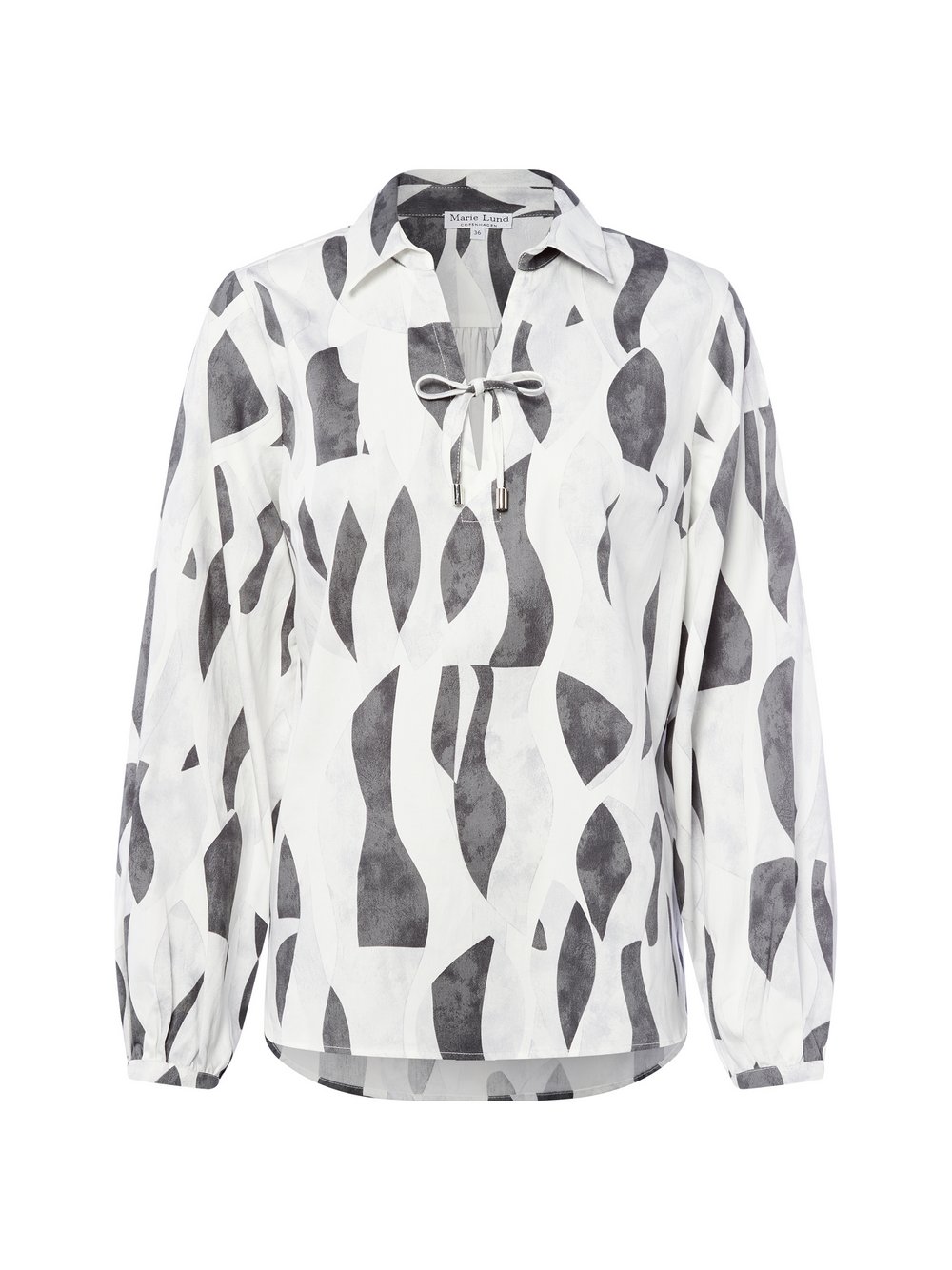 Marie Lund Blusenshirt Damen Baumwolle mehrfarbig gemustert, 42