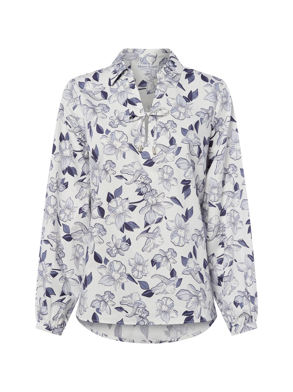 Marie Lund Blusenshirt Damen Baumwolle mehrfarbig gemustert, 46