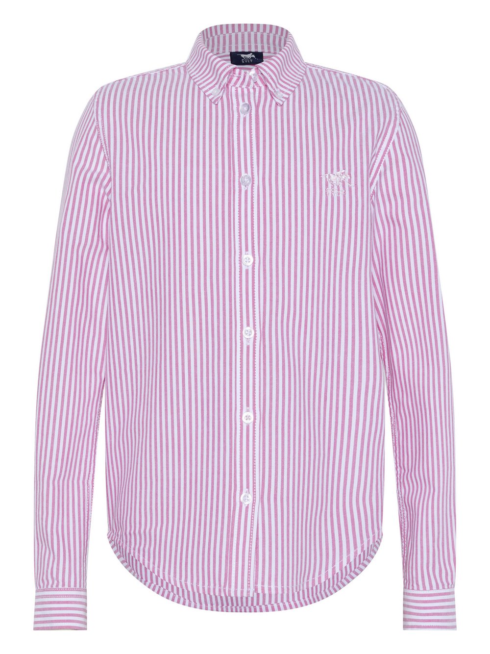 Polo Sylt Bluse Mädchen Baumwolle pink gestreift, 134