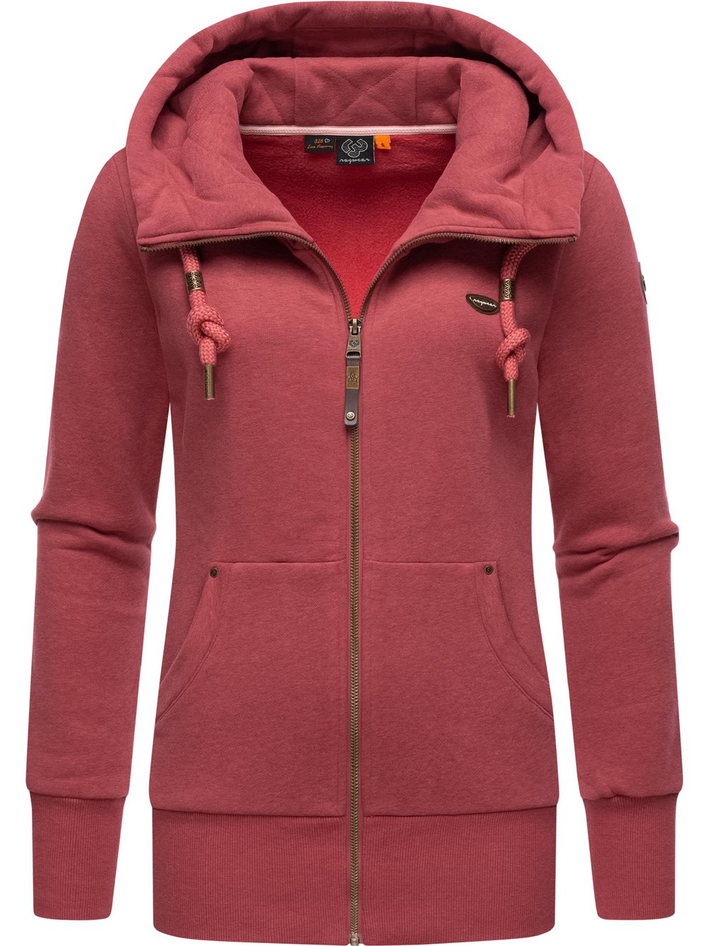 Ragwear Sweatjacke Damen Baumwolle rot, XXXL