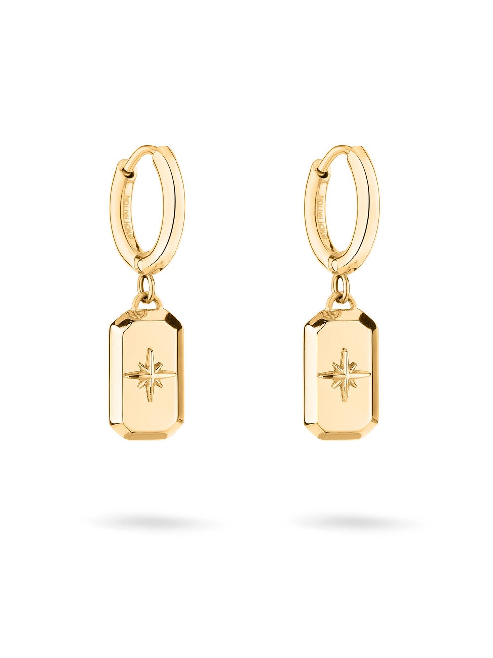Thumbnail - Fynch-Hatton Ohrringe Damen Edelstahl gold, ONE SIZE