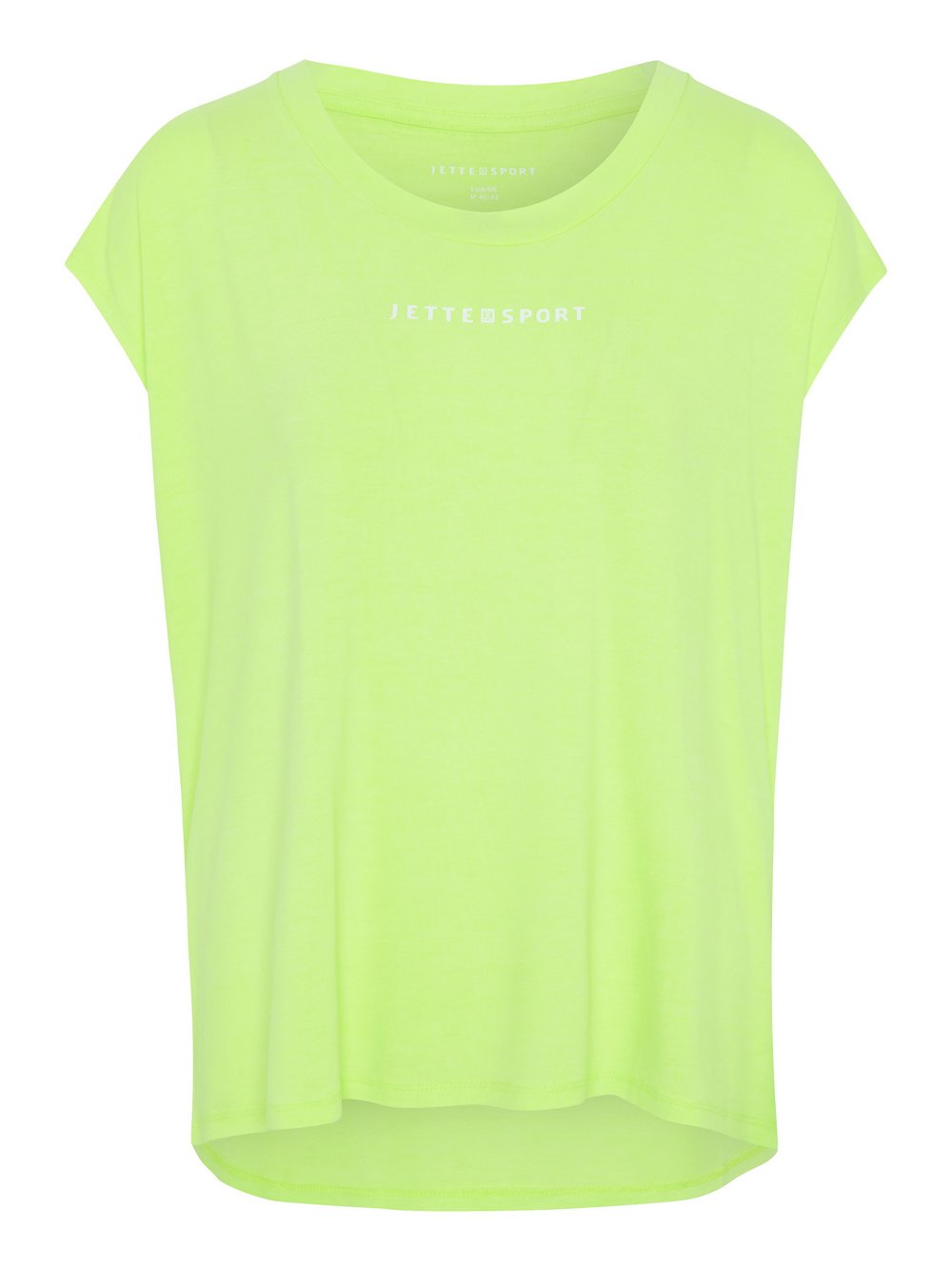 JETTE SPORT T-Shirt Damen Viskose gelb bedruckt, 52-54