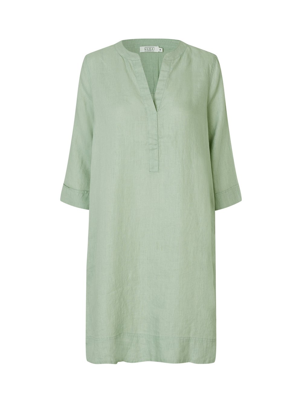 Masai knielanges Blusenkleid Damen Leinen grün, 38