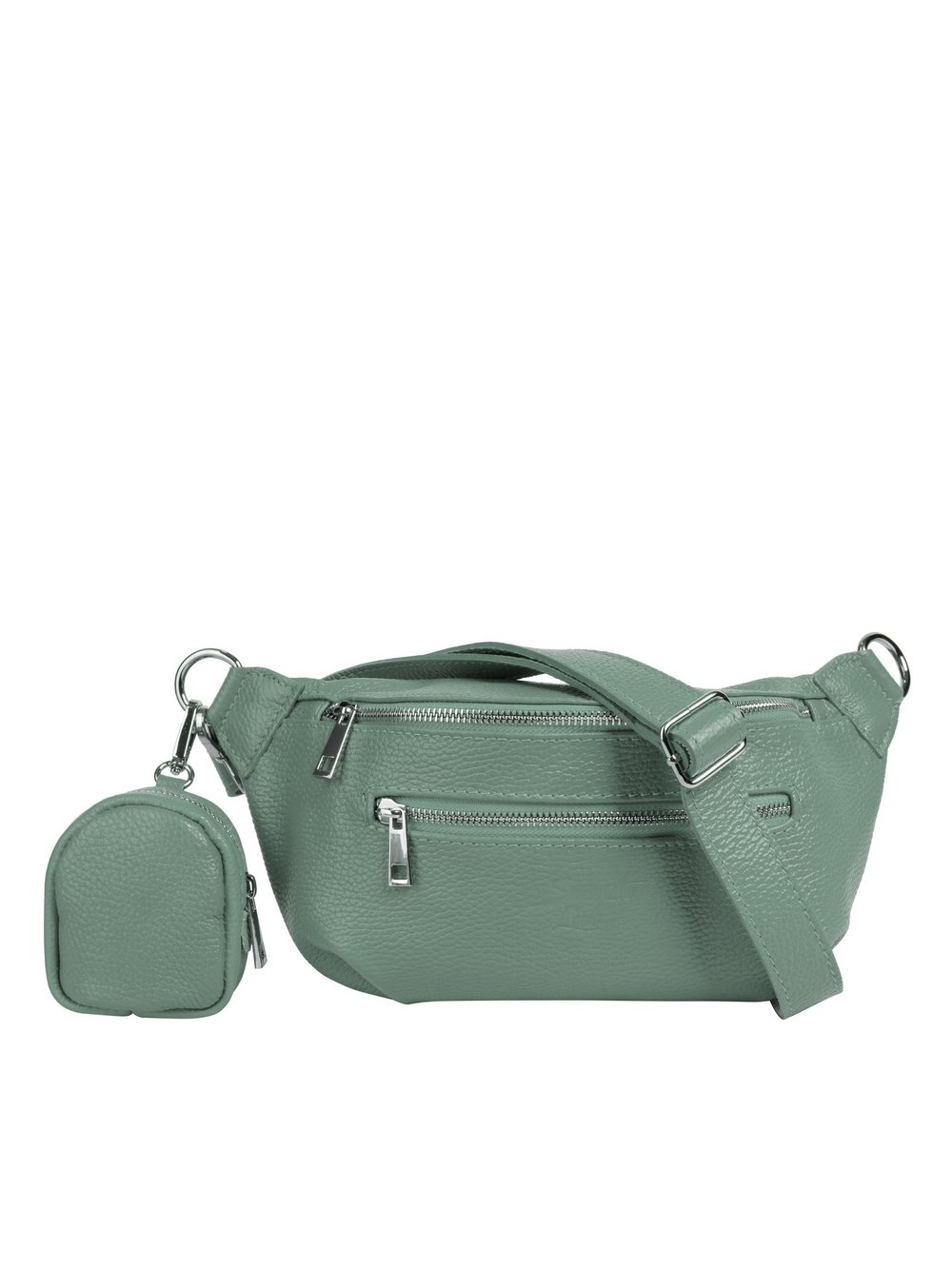 Thumbnail - Samantha Look Gürteltasche Damen Leder grün, ONE SIZE
