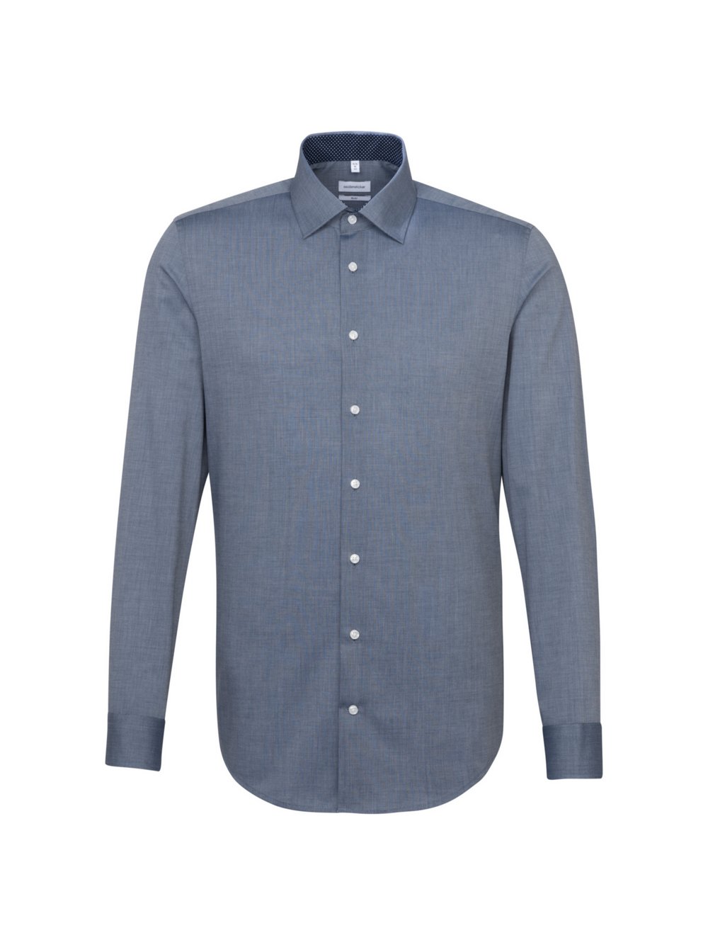Seidensticker Business Hemd Herren Slim Fit Baumwolle blau, 44