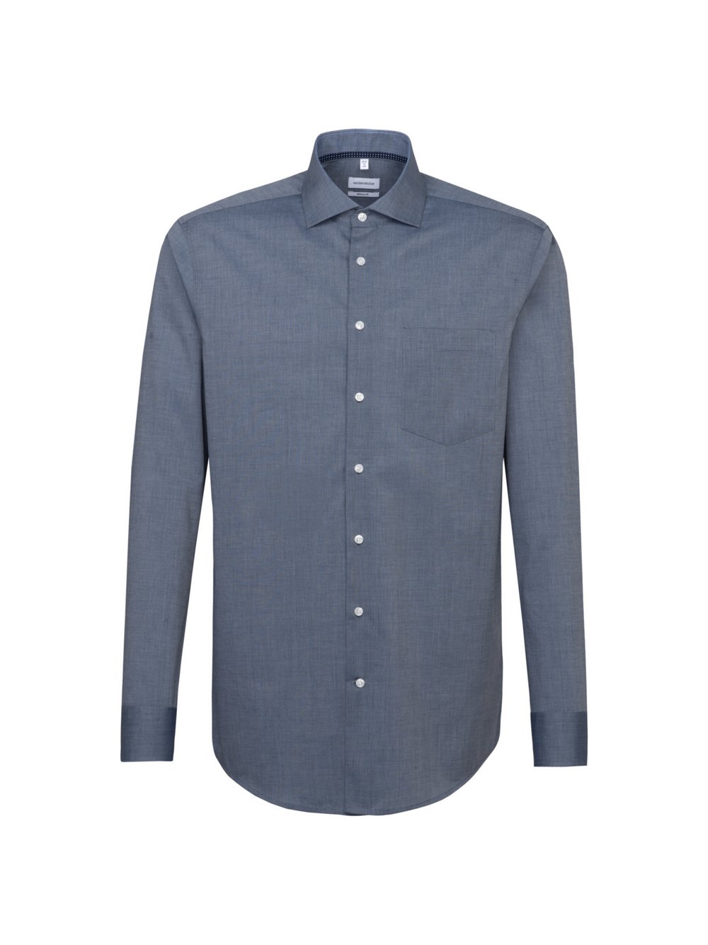 Seidensticker Business Hemd Herren Regular Fit Baumwolle blau, 43