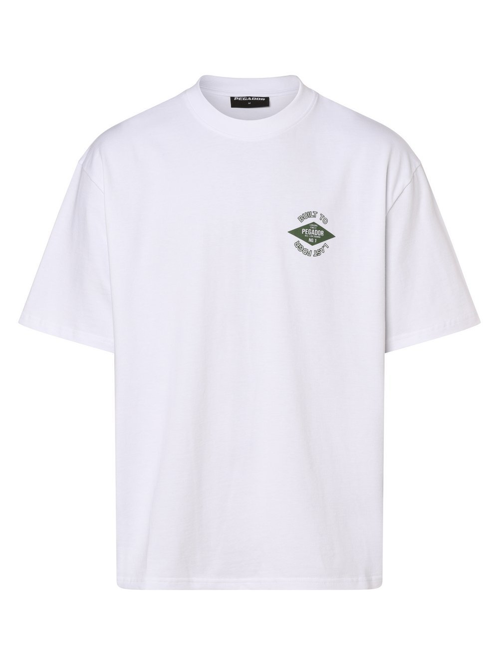 PEGADOR T-shirt męski Mężczyźni Bawełna biały nadruk, L