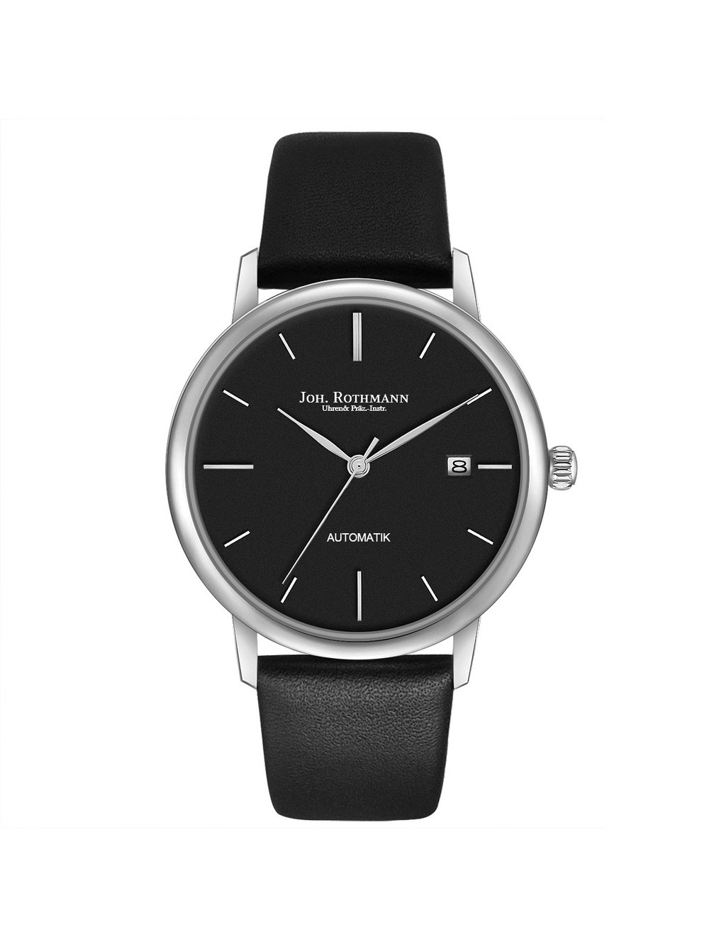 Johann Rothmann Armband-Uhr Automatikuhr -Classic Herren Edelstahl silber, ONE SIZE