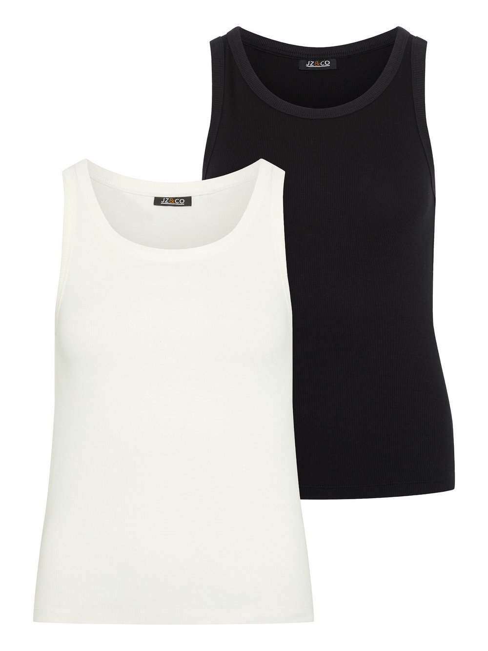 JZ&Co. Tanktops Damen Baumwolle schwarz, 36-38