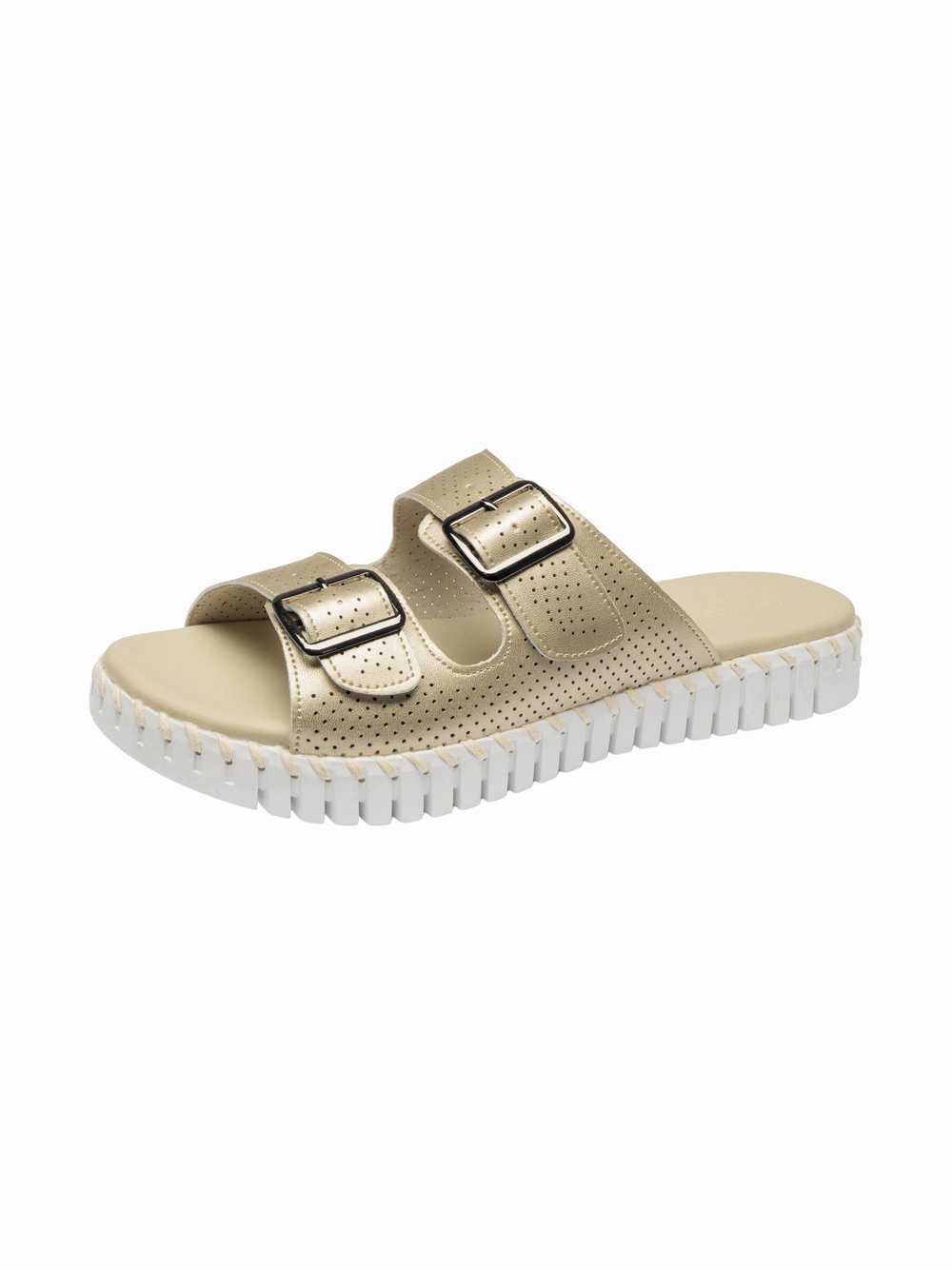 Ilse Jacobsen Sandalen Damen Naturkautschuk gold, 41