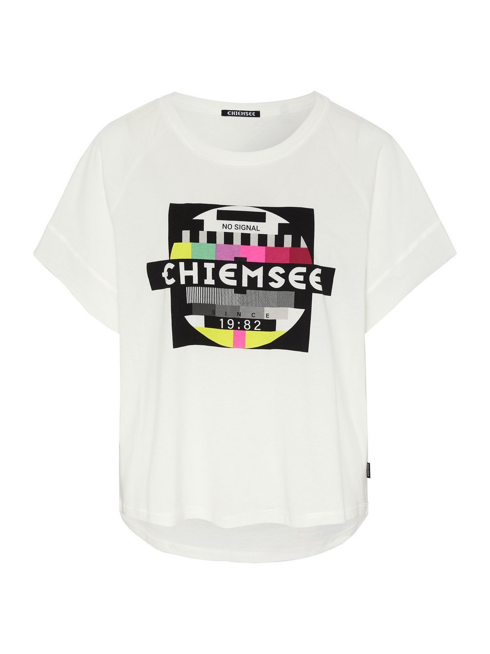 Chiemsee T-Shirt Damen Baumwolle weiß bedruckt, XS